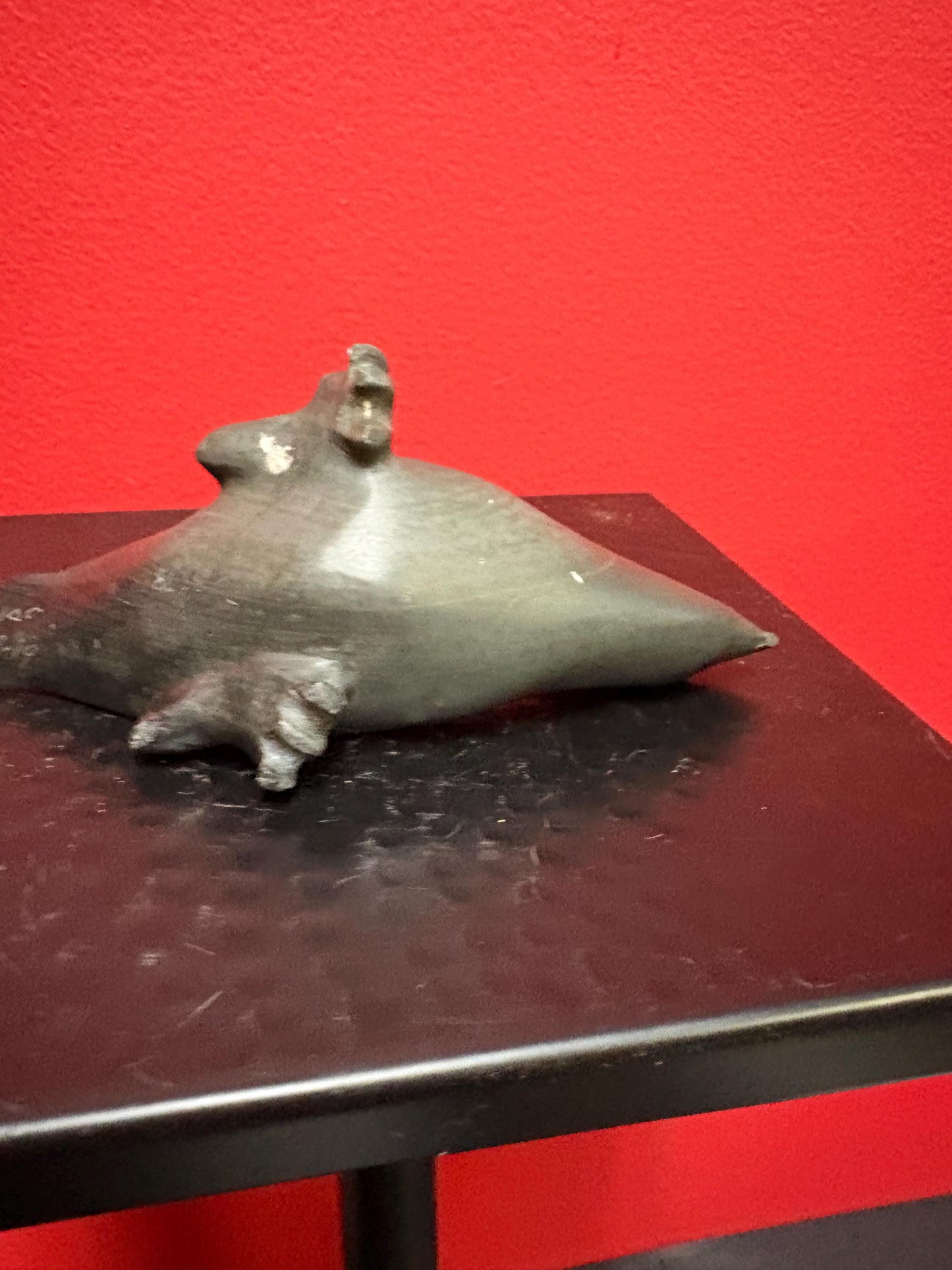 Unique indigenous Inuit soapstone signed bird 6 x 3 high great condition Super-value
