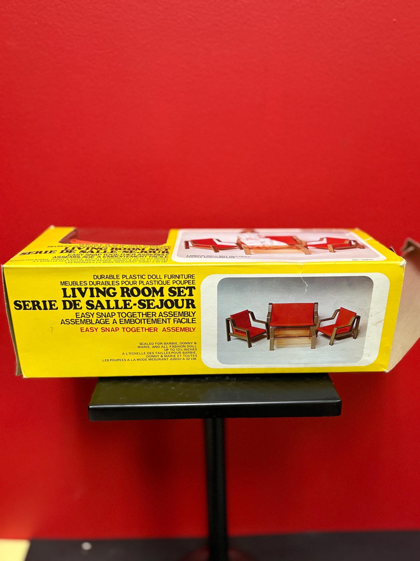 Amazing 1960s never used plastic doll furniture set mid-century cool great condition in original box wow