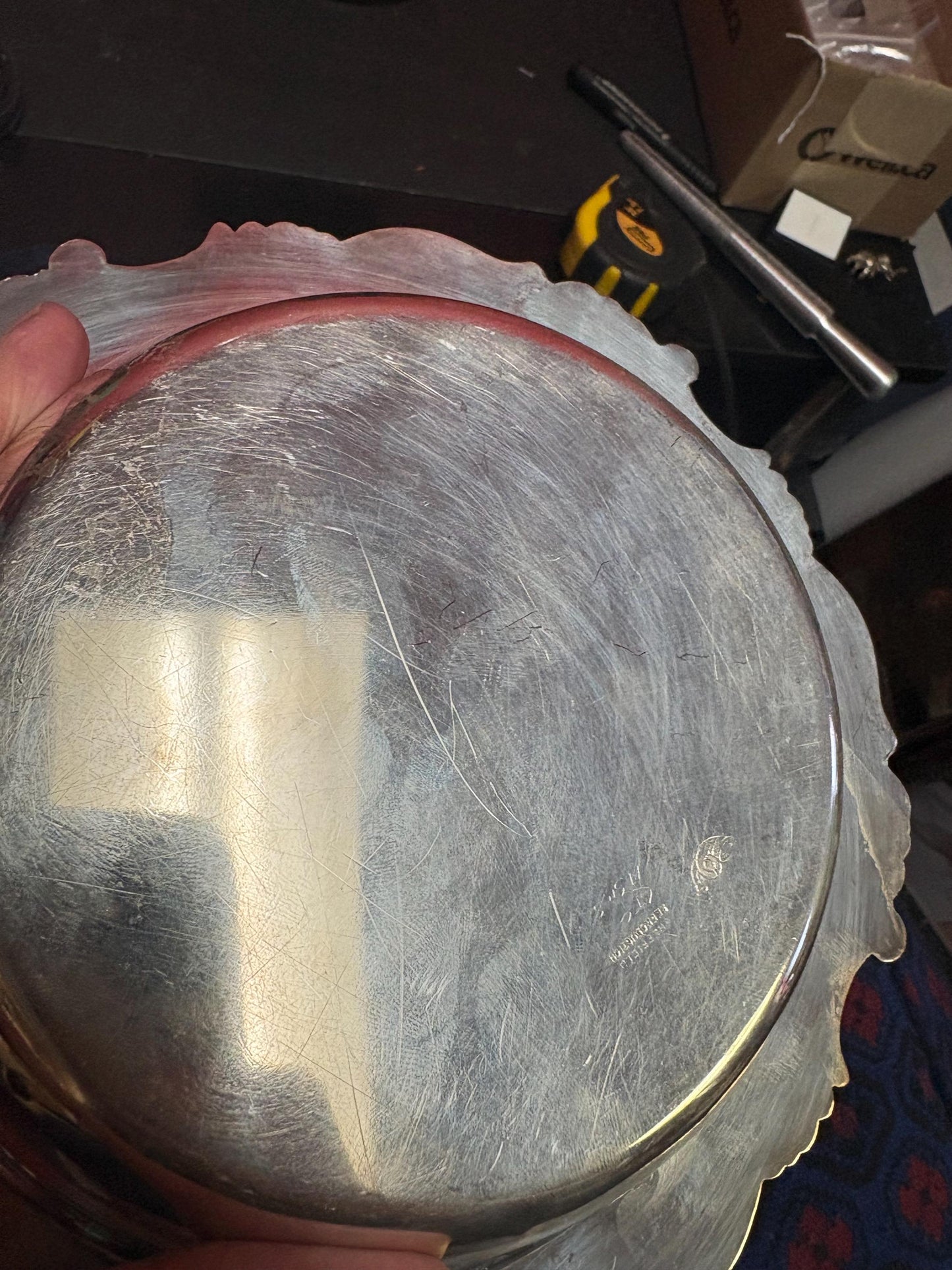 Gorgeous 9 x 6 high antique silver plated muffin dish great to use or gift regal serving