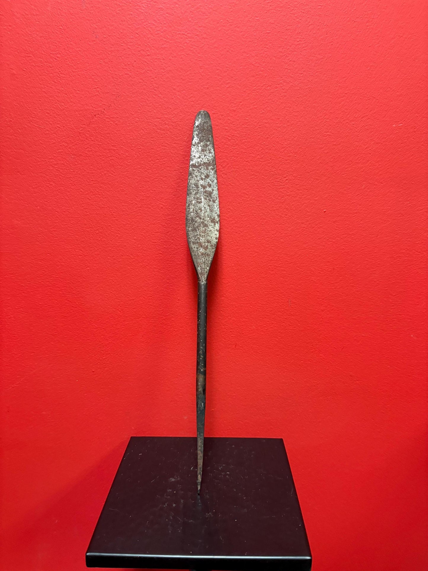 Very rare 19 inch long antique indigenous first nations West Coast tool nice patina
