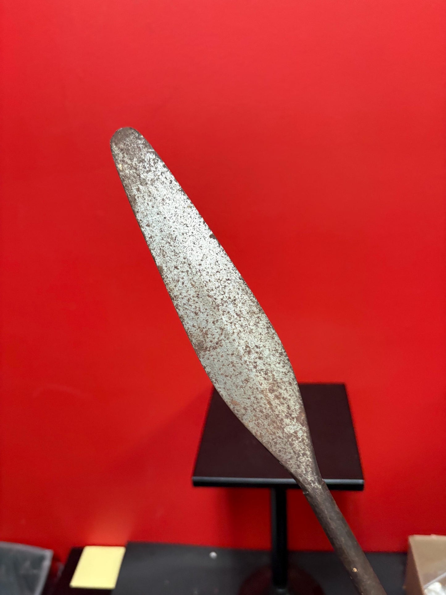 Very rare 19 inch long antique indigenous first nations West Coast tool nice patina