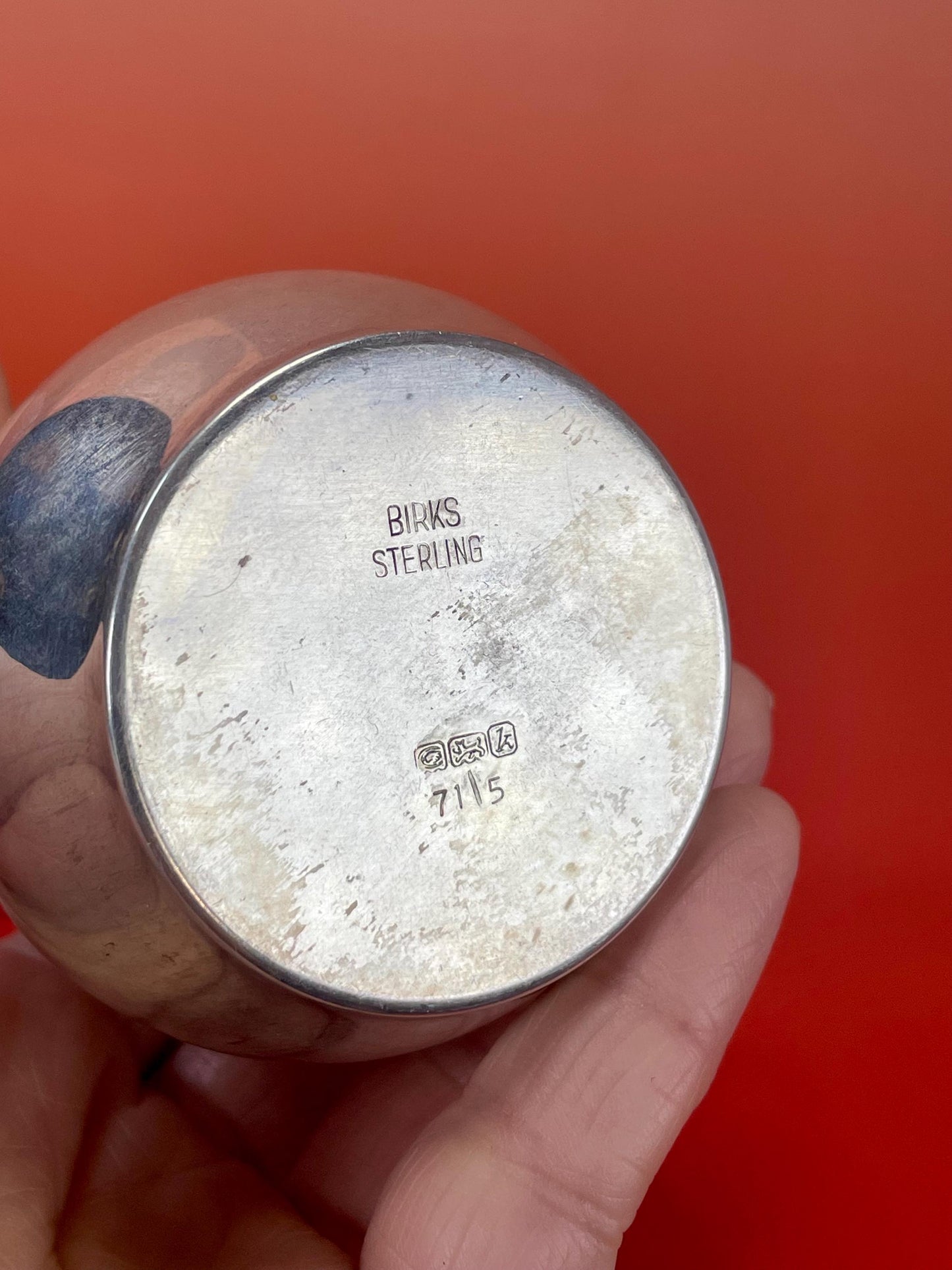 Birks Sterling Silver Cream Jug - B