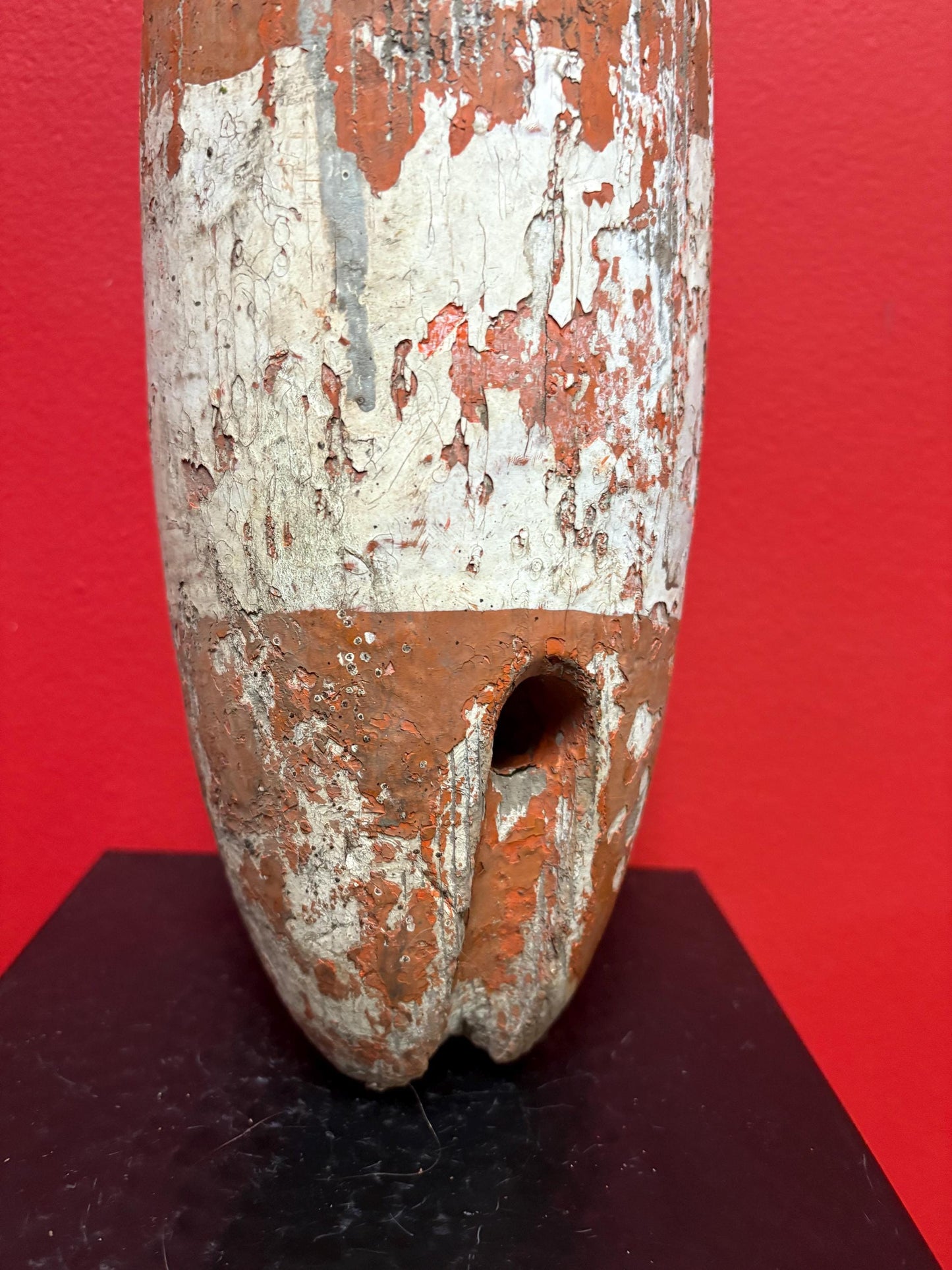 Extremely cool antique 18 inch fishing buoy — great colour and patina — really fabulous one — old as the seas