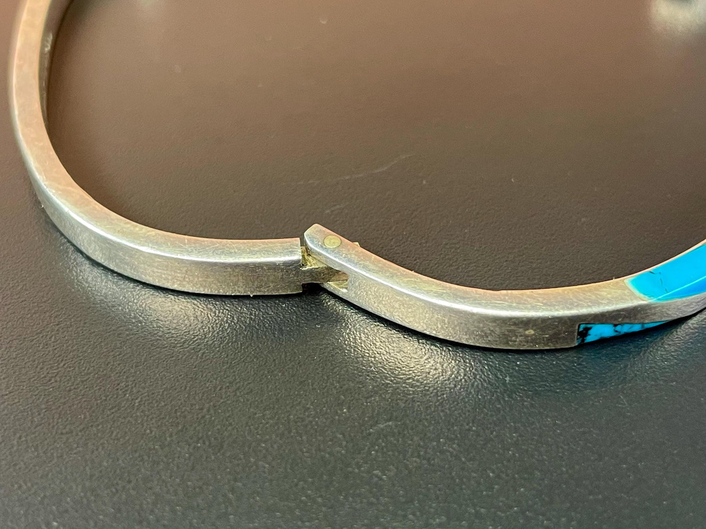 Navajo signed Sterling Turquoise Bracelet #2