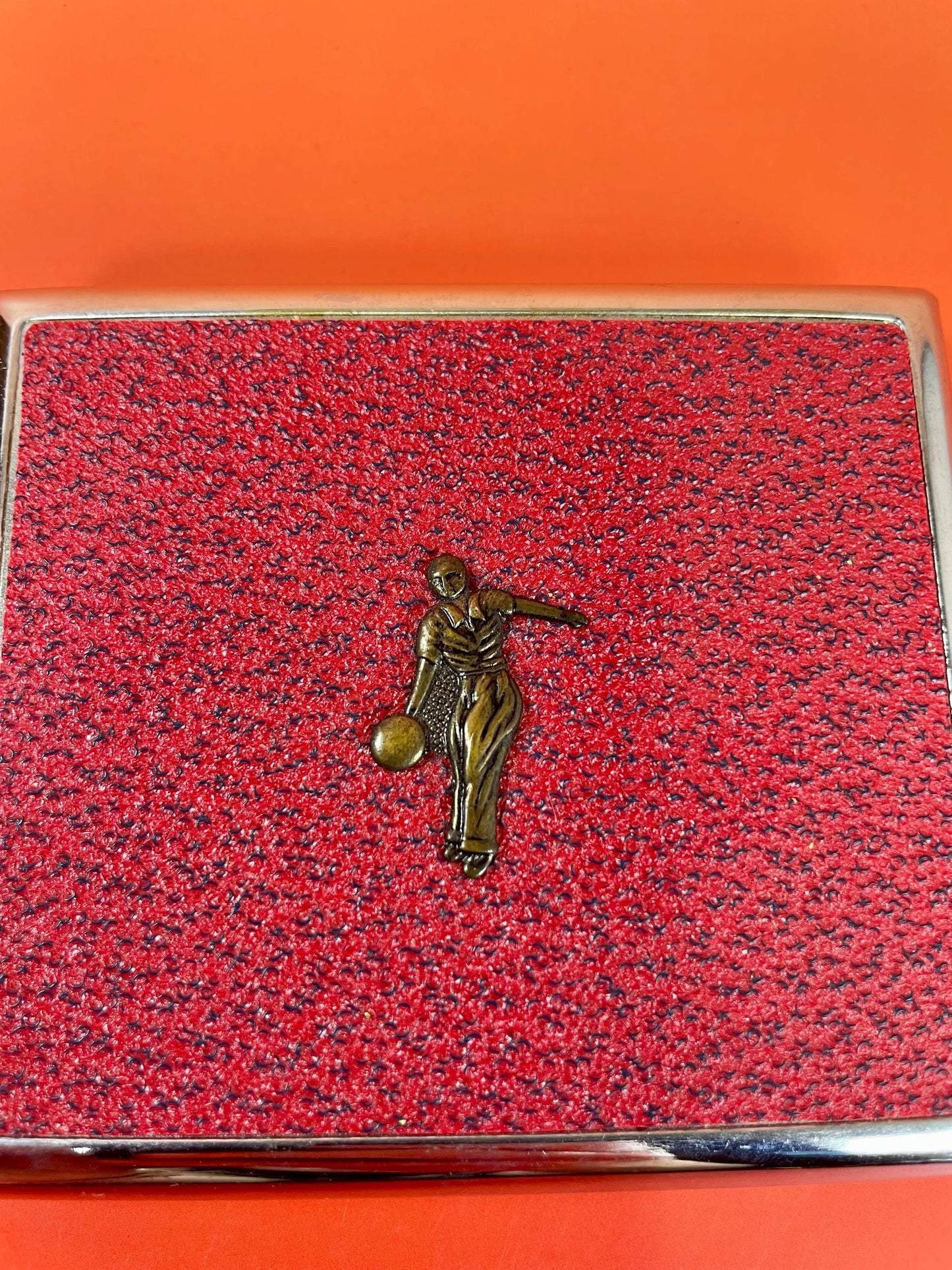 Vintage Lady Bowling Cigarette/Card Case