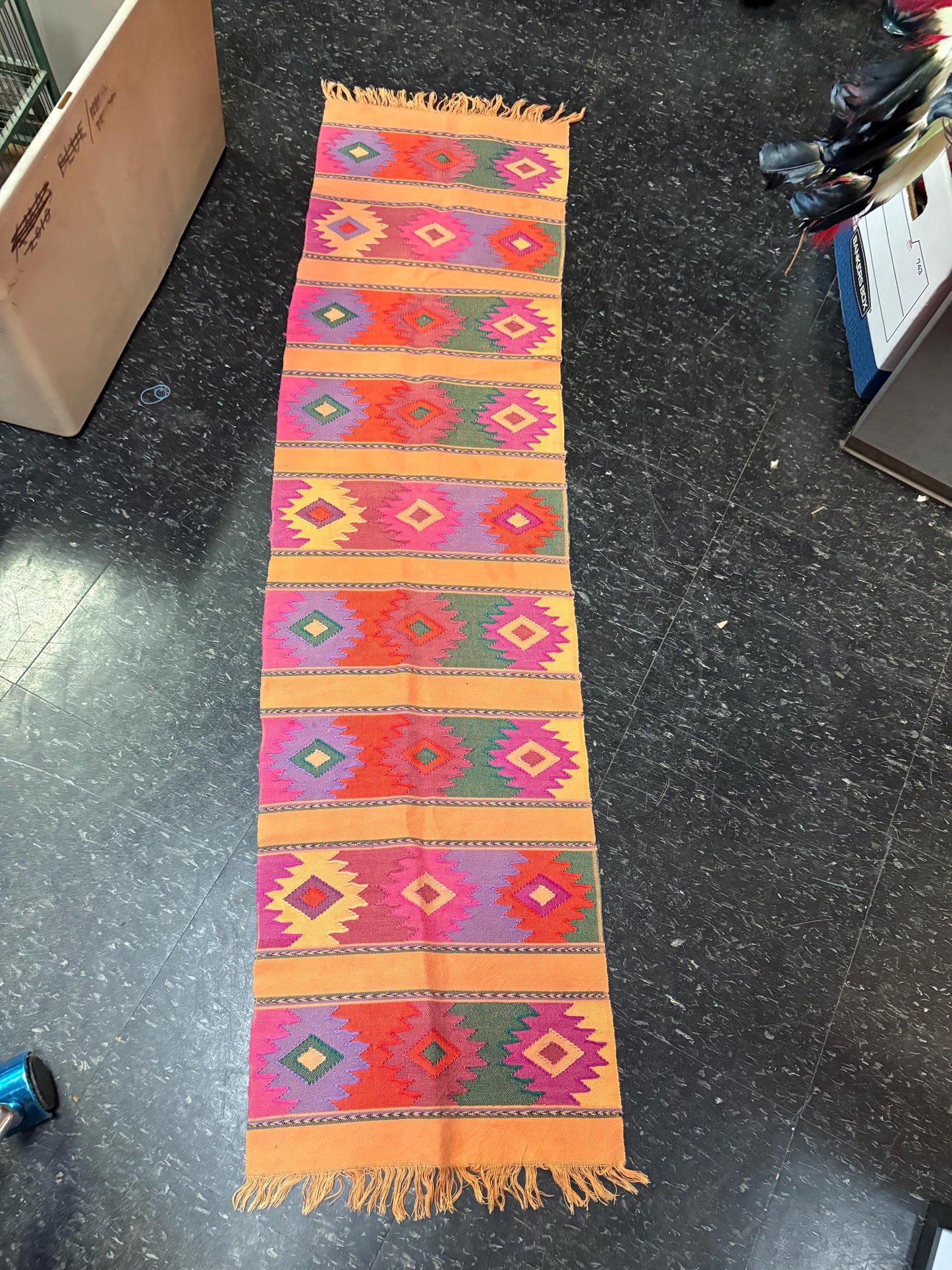 Beautiful vintage Navajo runner 58 x 13 approximately lovely condition and quality wow