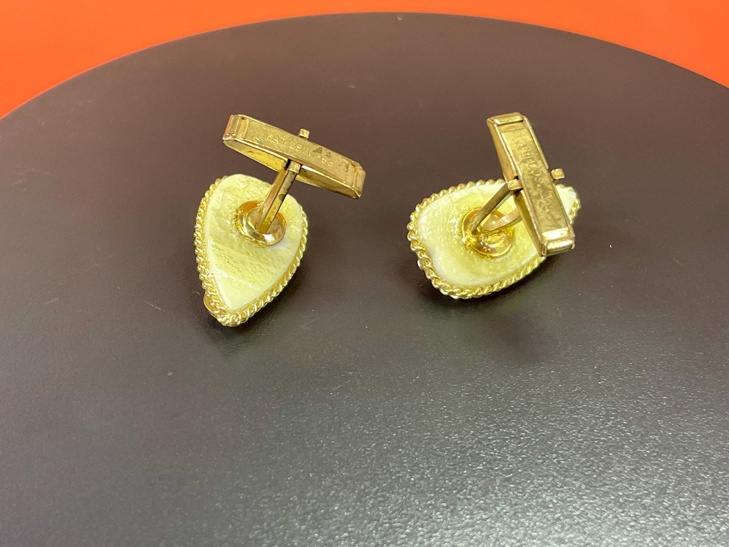 Vintage Goldtone Seahorse cufflinks perfect gift -