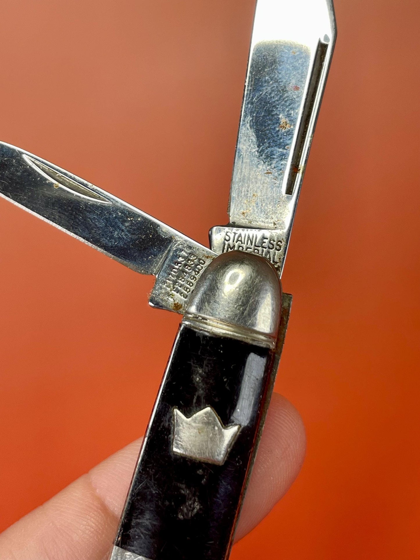 Vintage Stainless Steel Pen Knife with Dual Blades