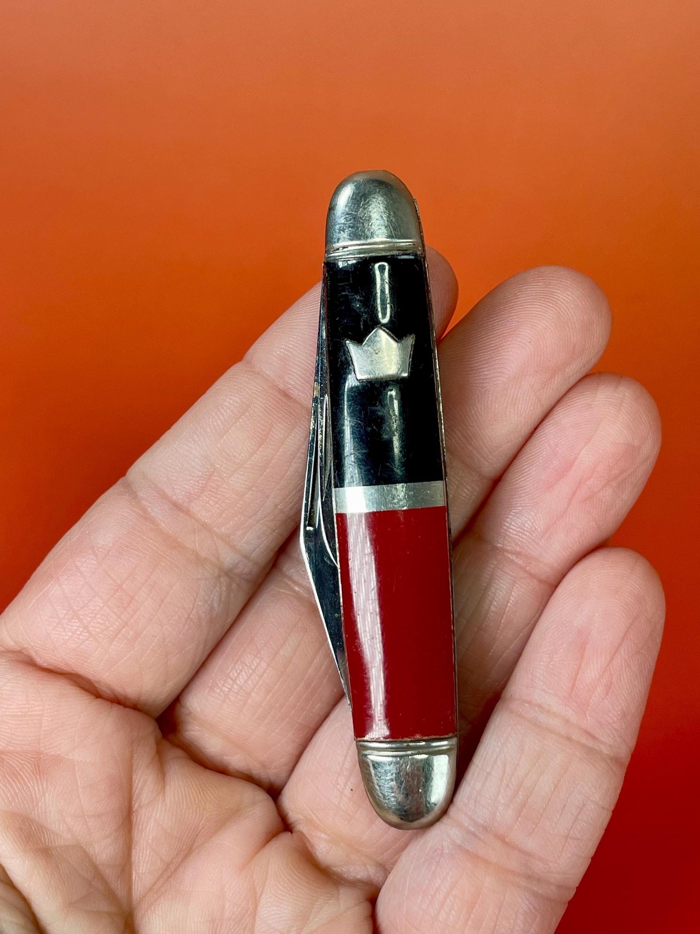 Vintage Stainless Steel Pen Knife with Dual Blades