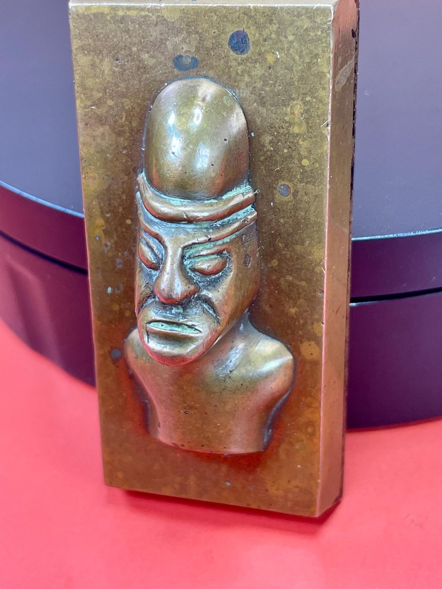 Amazing Pre-Columbian Bronze Paperweight - heavy and beautiful