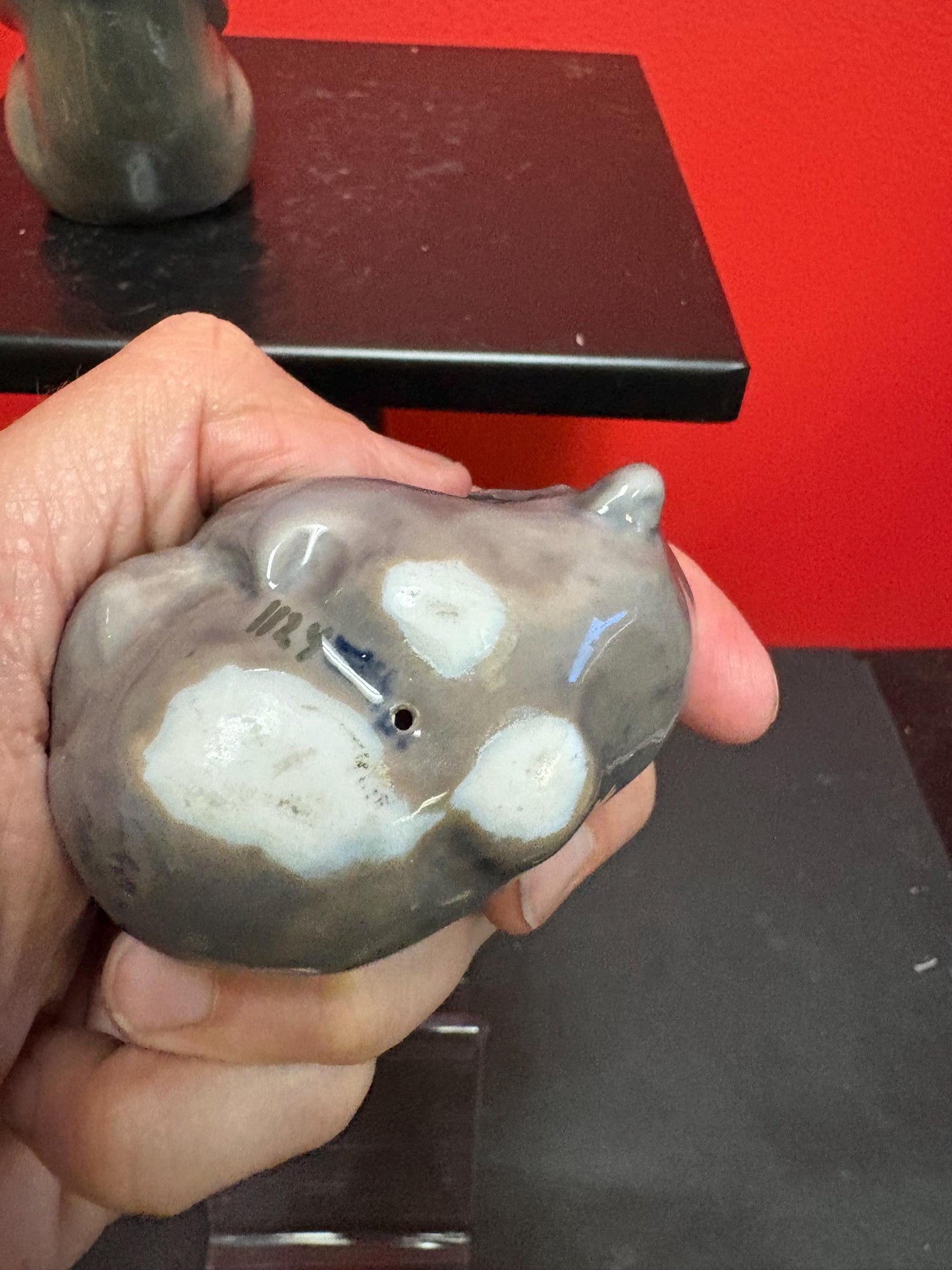 Pair of Royal Copenhagen bears  in mint condition 4 inches high and 3 inches long great gift-B