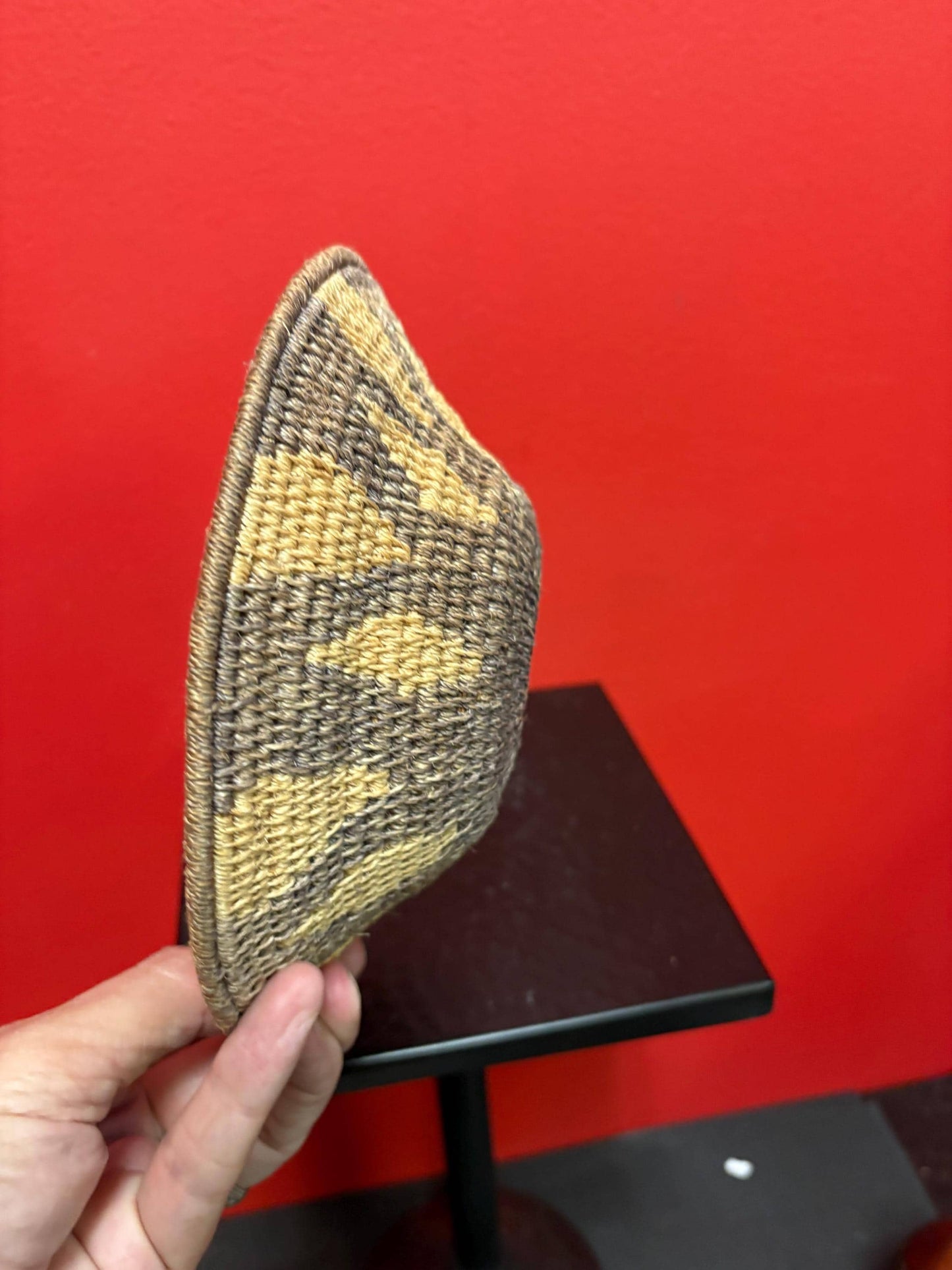 Lovely indigenous woven bowl  8 inches across  great value