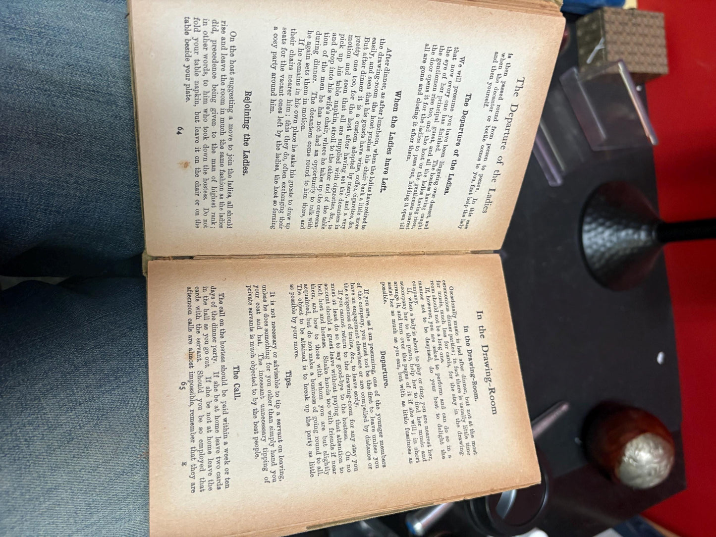 Etiquette for men 1915 book antique condition with amazing information - men gift