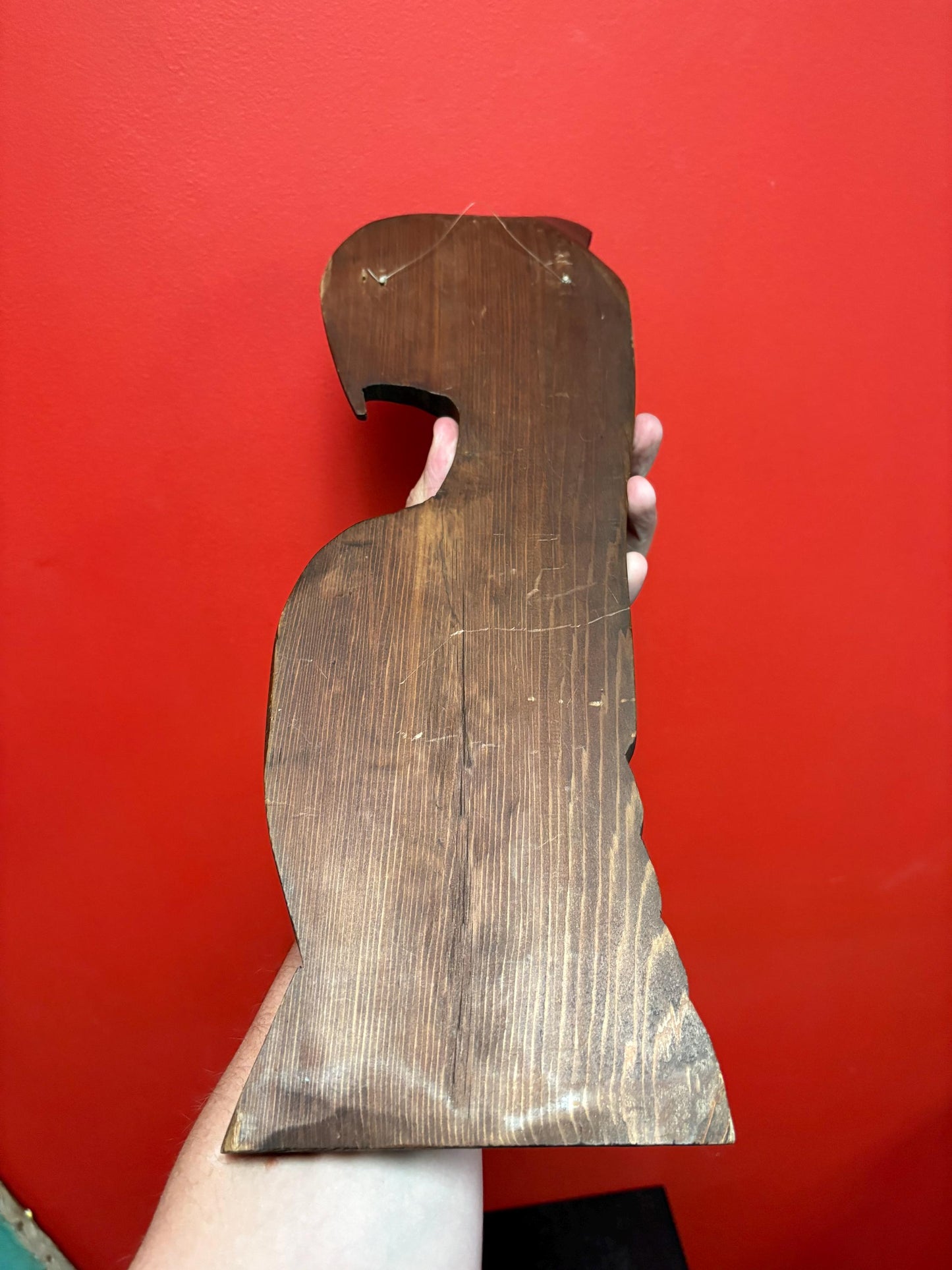 Absolutely stunning 18 x 5 indigenous first nation pacific north West Coast Eagle killer whale transformation plaque well carved unsigned