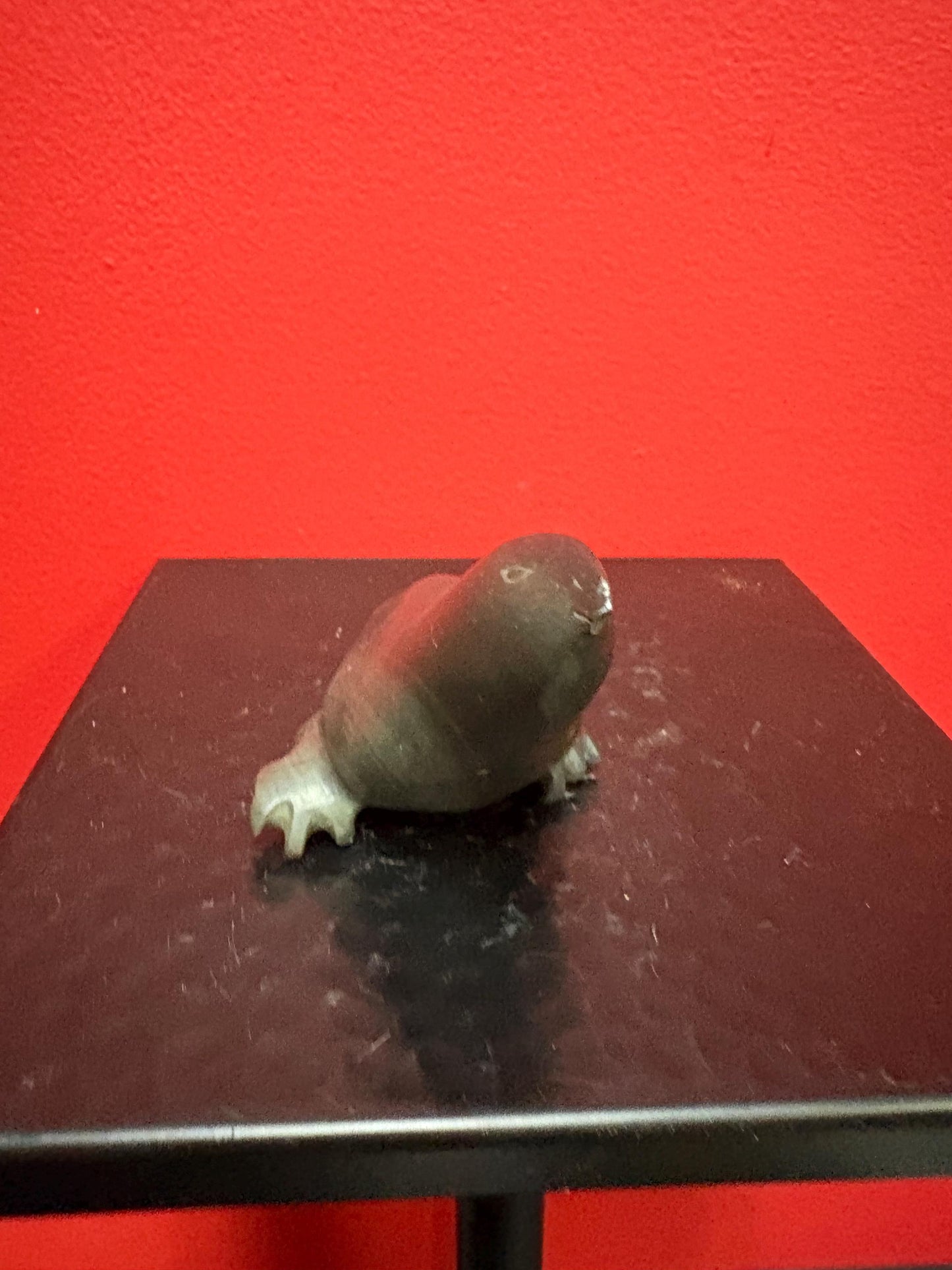 Unique indigenous Inuit soapstone signed bird 6 x 3 high great condition Super-value