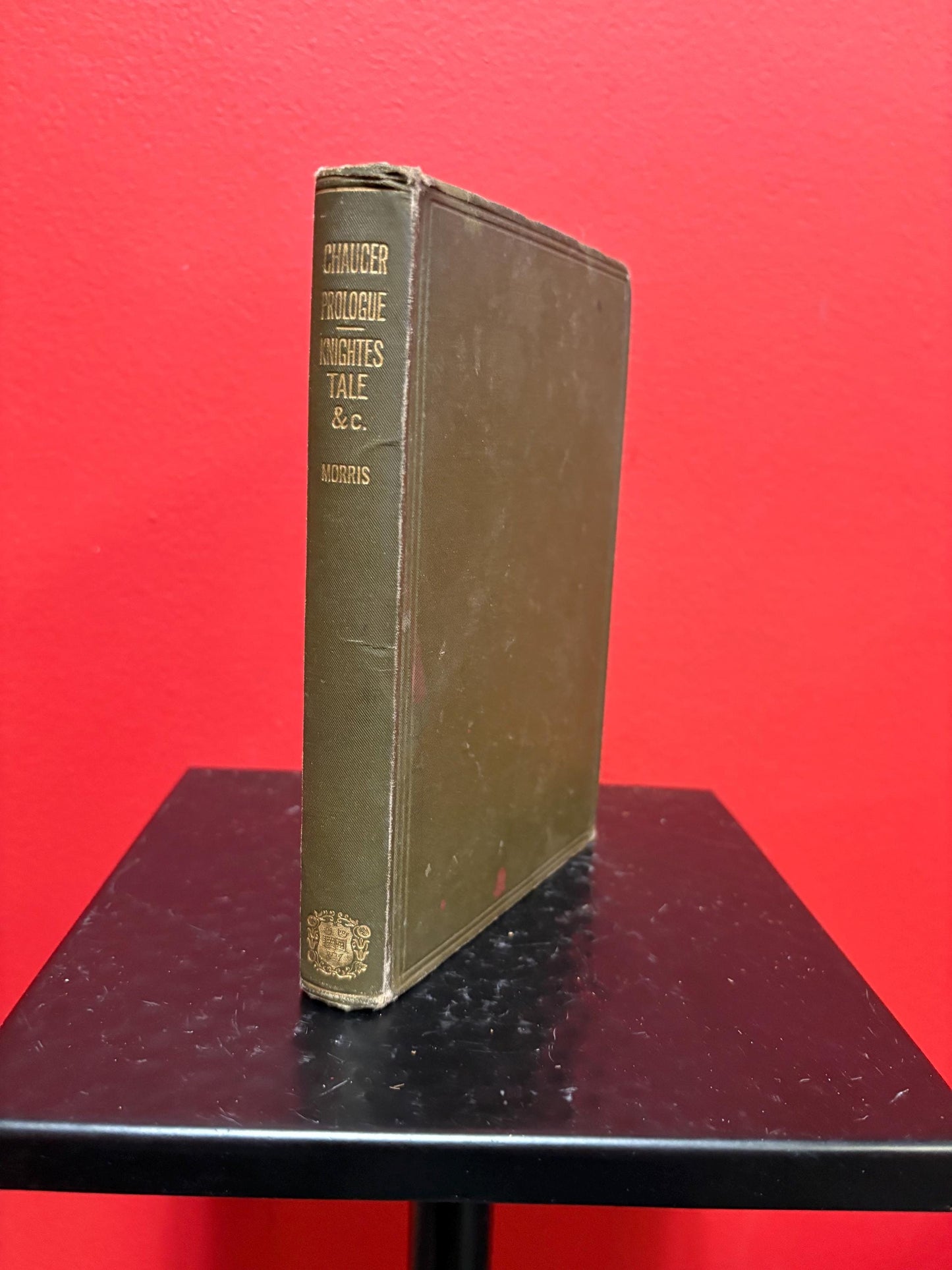 Beautiful antique copy of Chaucer prologue and Knights tale circa 1910 with pencil notes antique condition