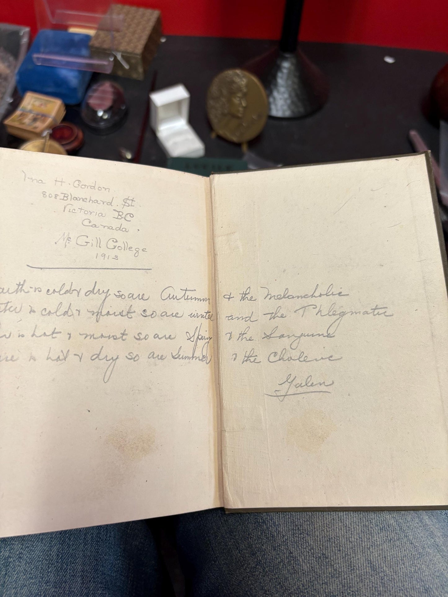 Beautiful antique copy of Chaucer prologue and Knights tale circa 1910 with pencil notes antique condition