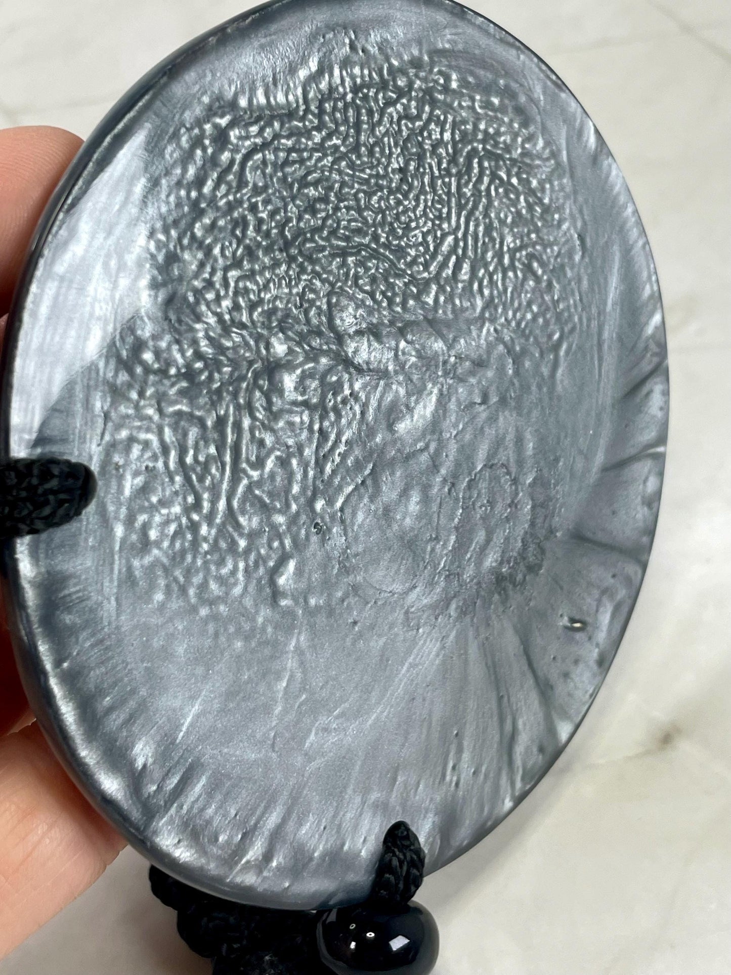 Crazy Huge Pendant on Paracord Cobra Stitch Necklace