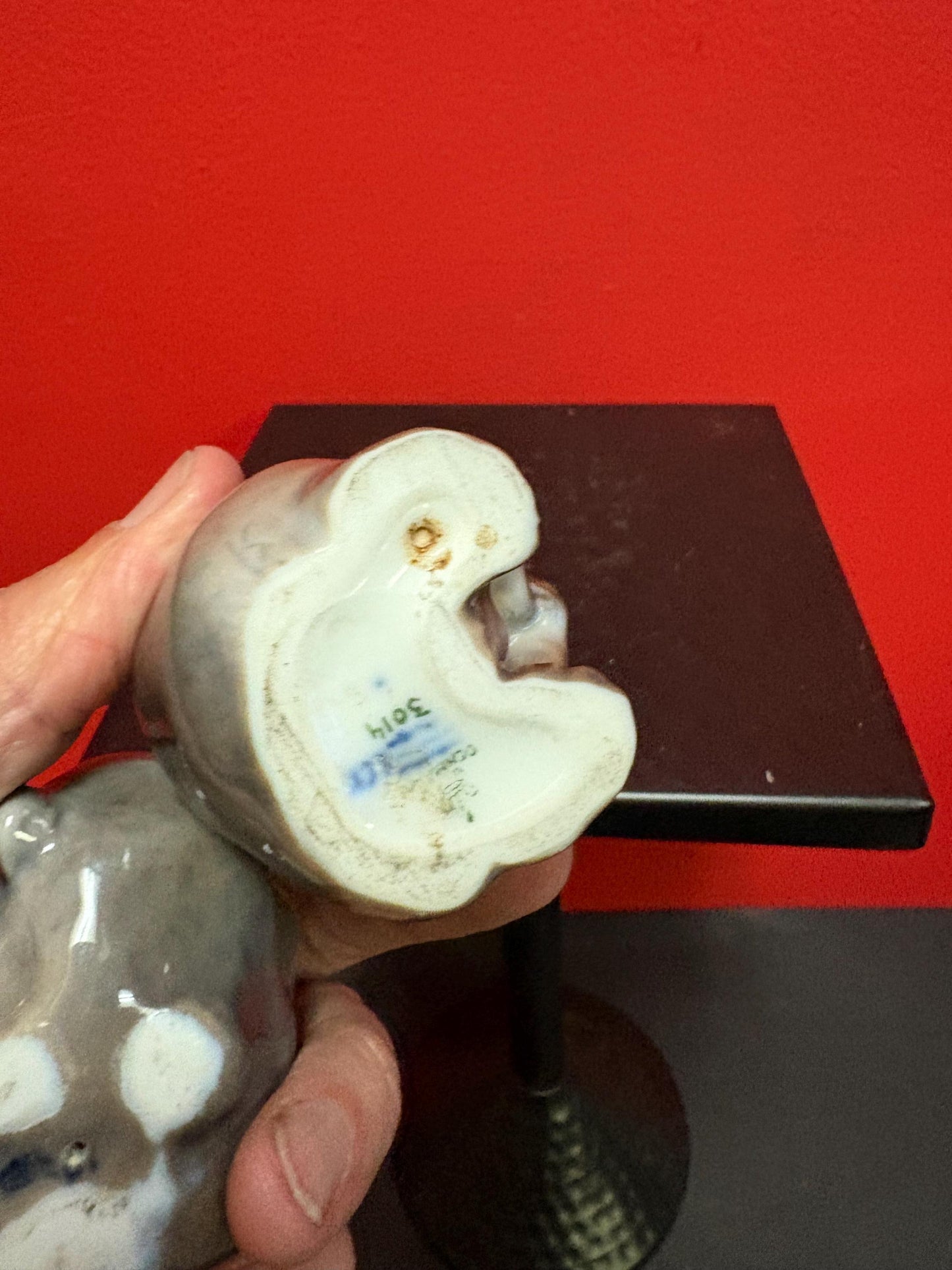 Pair of Royal Copenhagen bears in mint condition 4 inches high and 3 inches long great gift-B