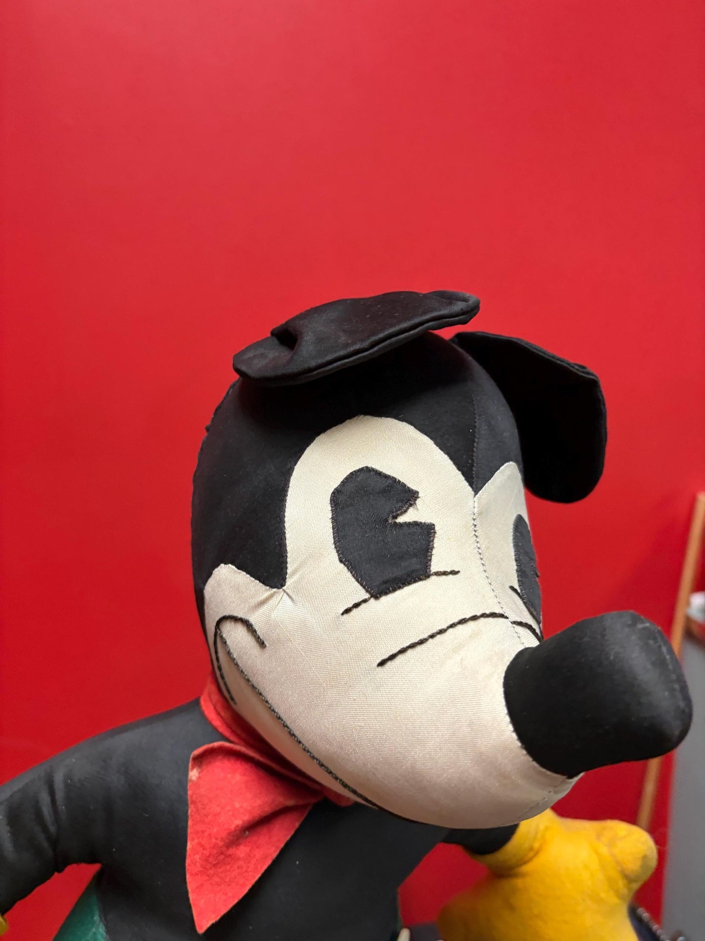 Stunning rare museum quality antique Mickey Mouse doll in almost perfect condition 21 x 13 wide - 1930s