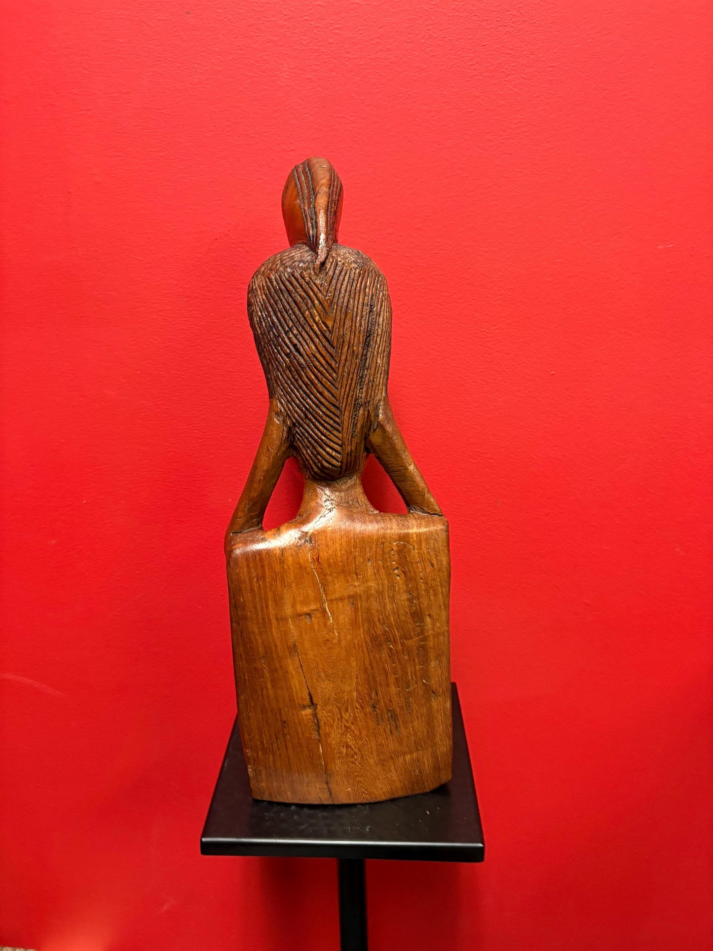 Stunning antique Moroccan 21 inch tall bust of a woman wonderful detail and very heavy wow