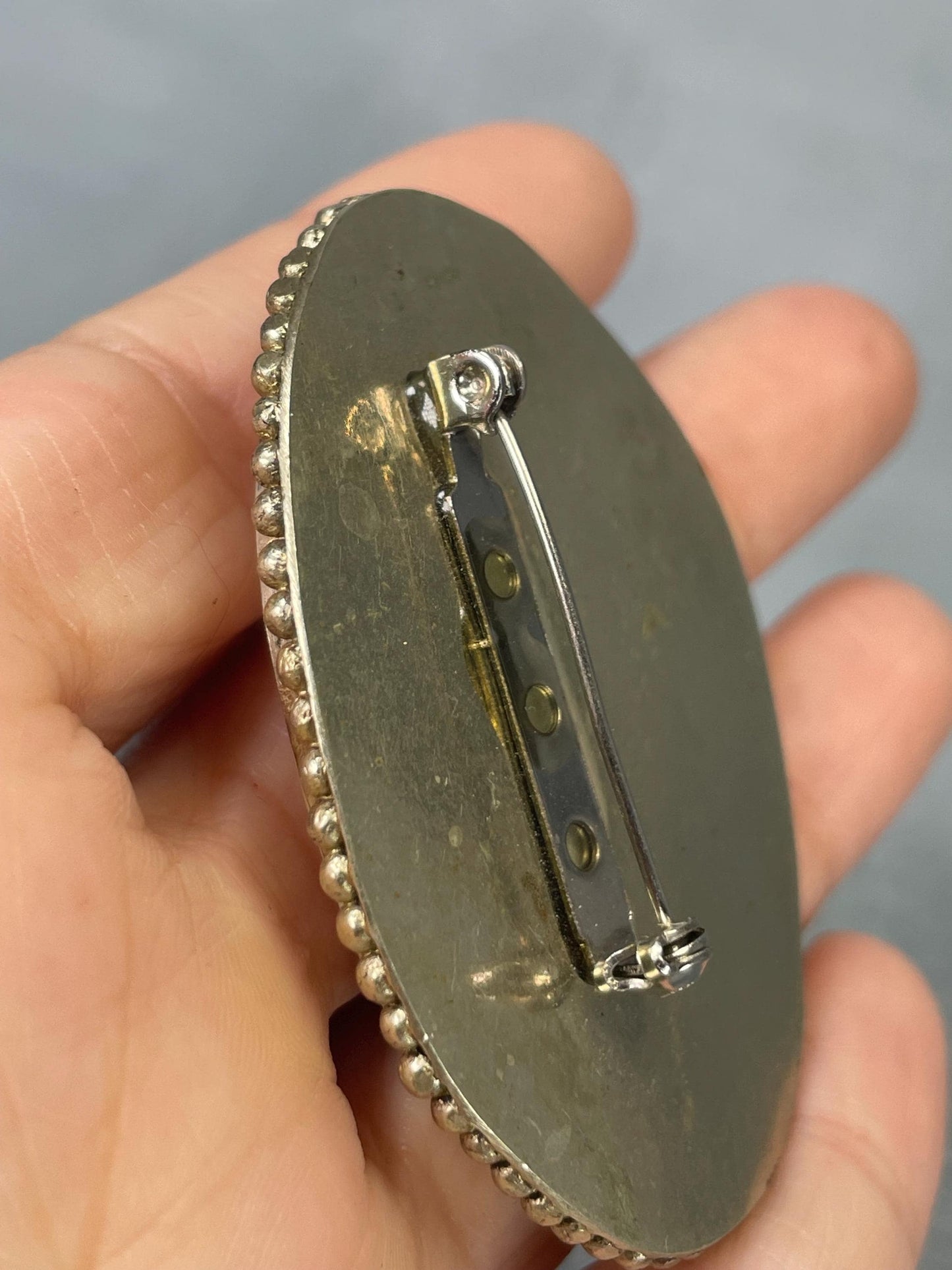 Bone Coloured Vintage Brooch