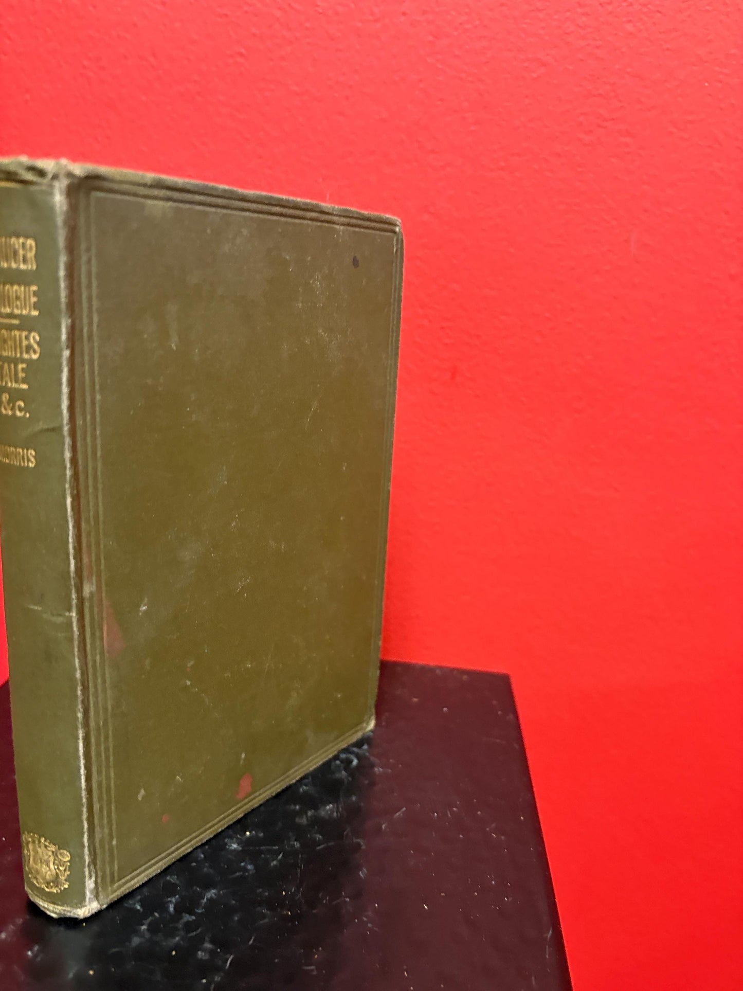 Beautiful antique copy of Chaucer prologue and Knights tale circa 1910 with pencil notes antique condition