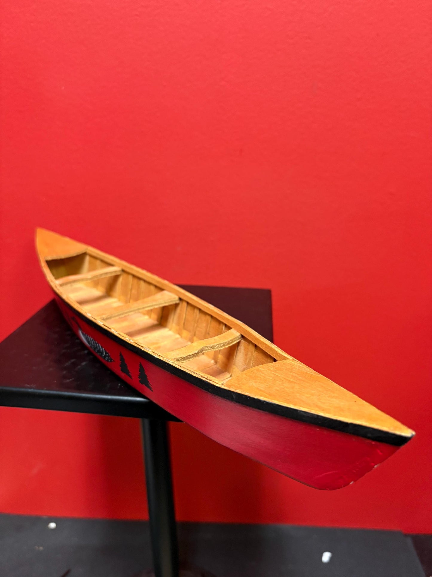 Indigenous first nations Canadian canoe with paddles  15 x 3 x 2 inches high - cool gift