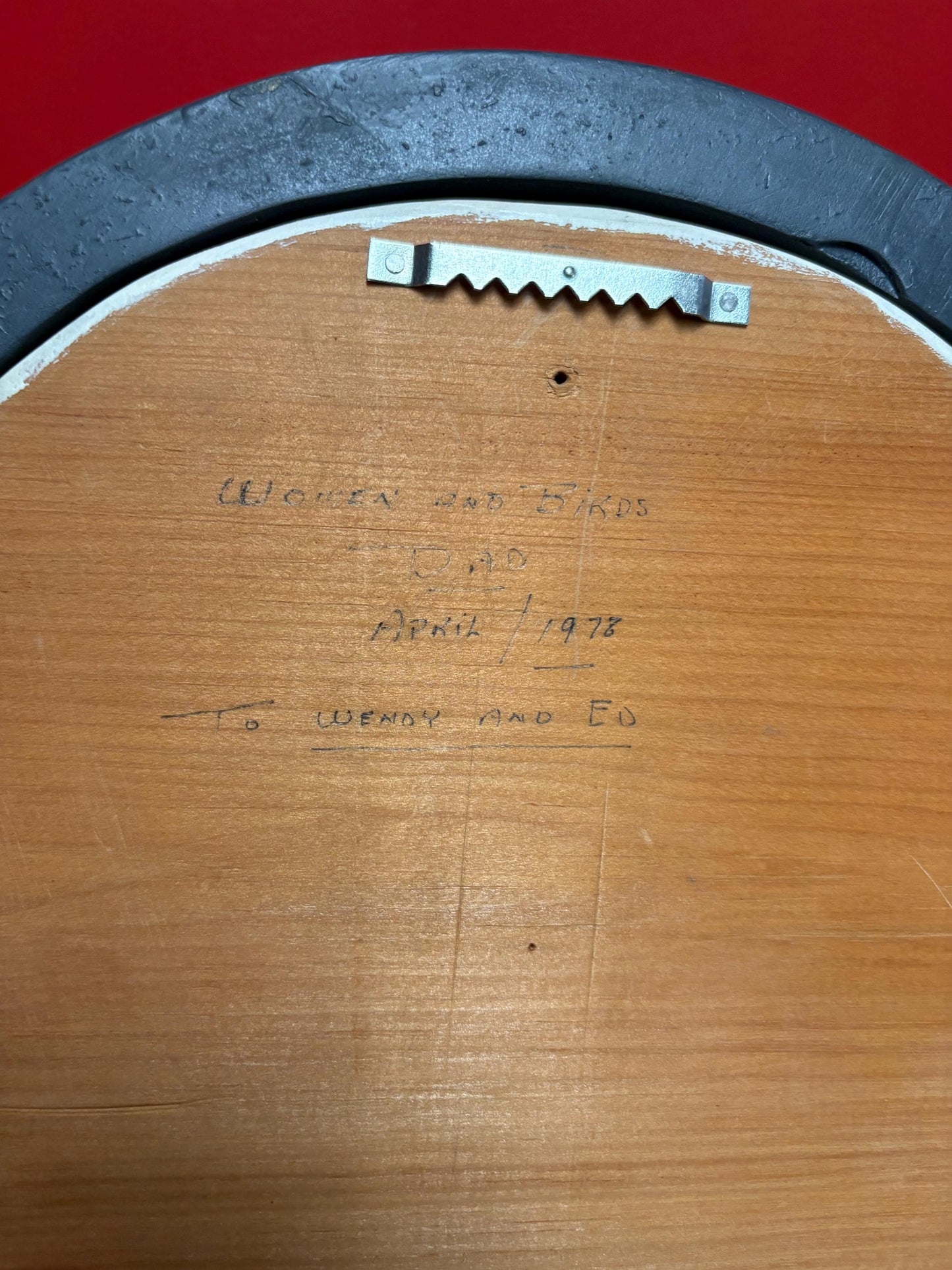 Beautiful 1970s Inuit wood art picture in frame  11 inches  indigenous Inui