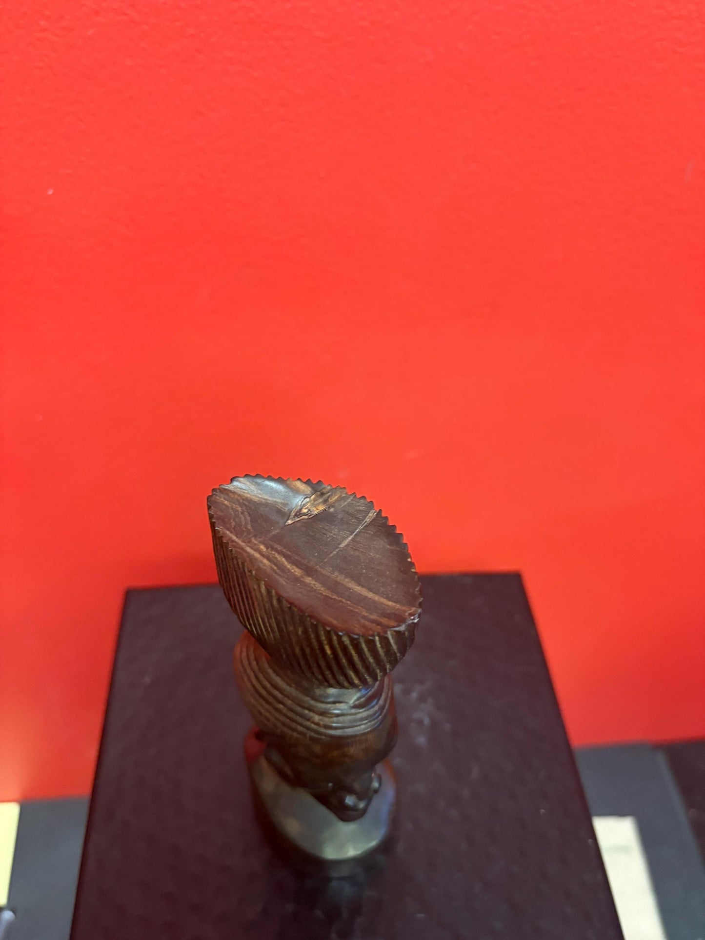 Beautiful ironwood African statue of a man heavy and nice quality 6 inches high