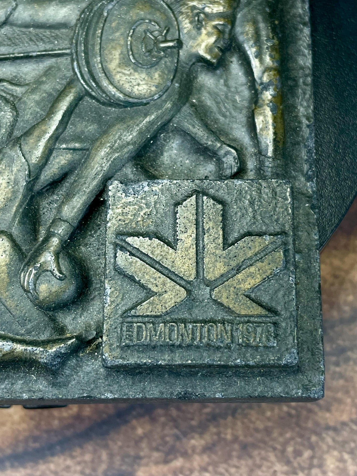 1978 Edmonton Commonwealth Games Plaque (4.25×5.25 inches)