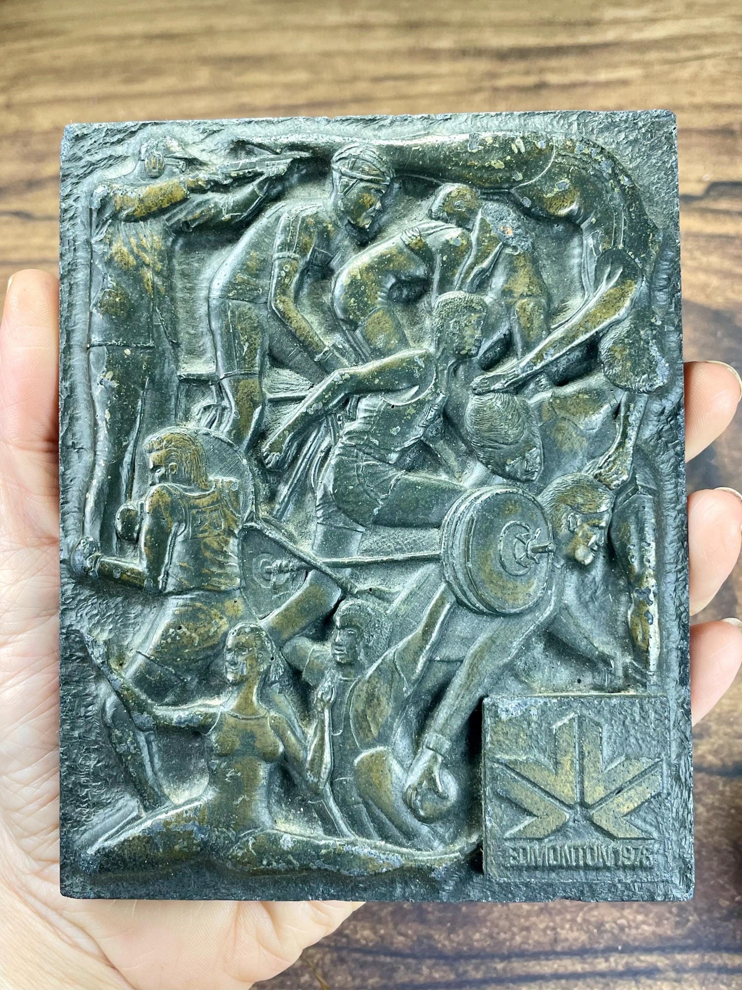 1978 Edmonton Commonwealth Games Plaque (4.25×5.25 inches)