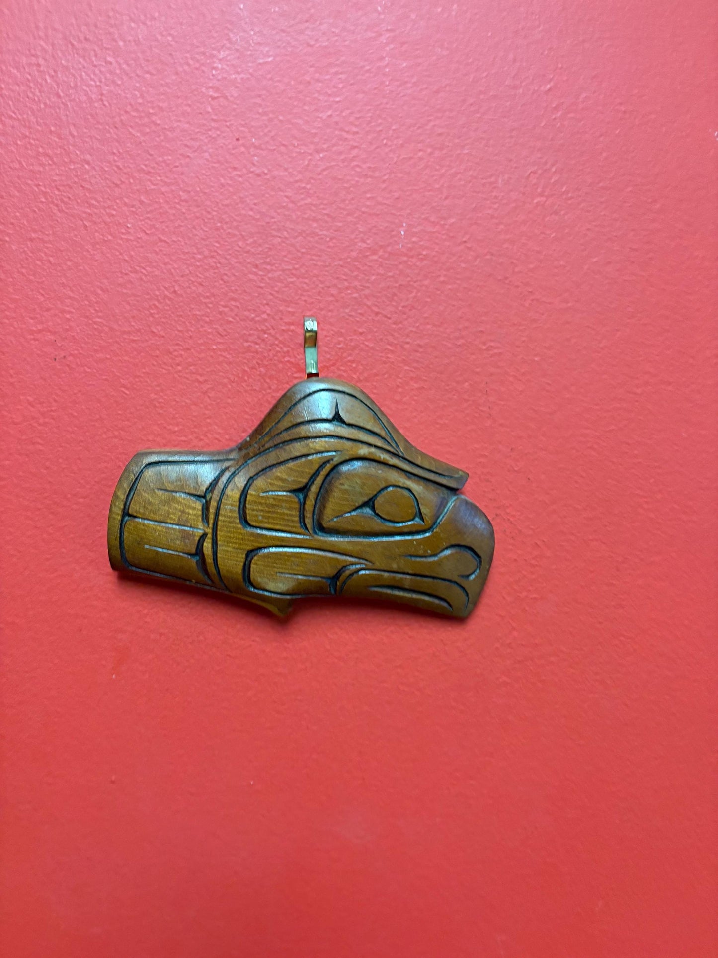 Beautiful well detailed indigenous first nation Pacific Northwest coast sea eagle by Lucy Baker  6 inches  great value RS