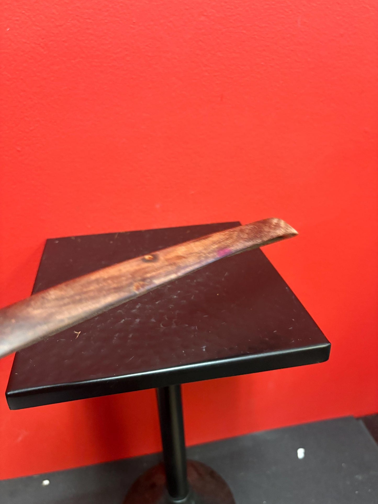 Lovely 9 inch  indigenous wooden model  canoe  simple and elegant