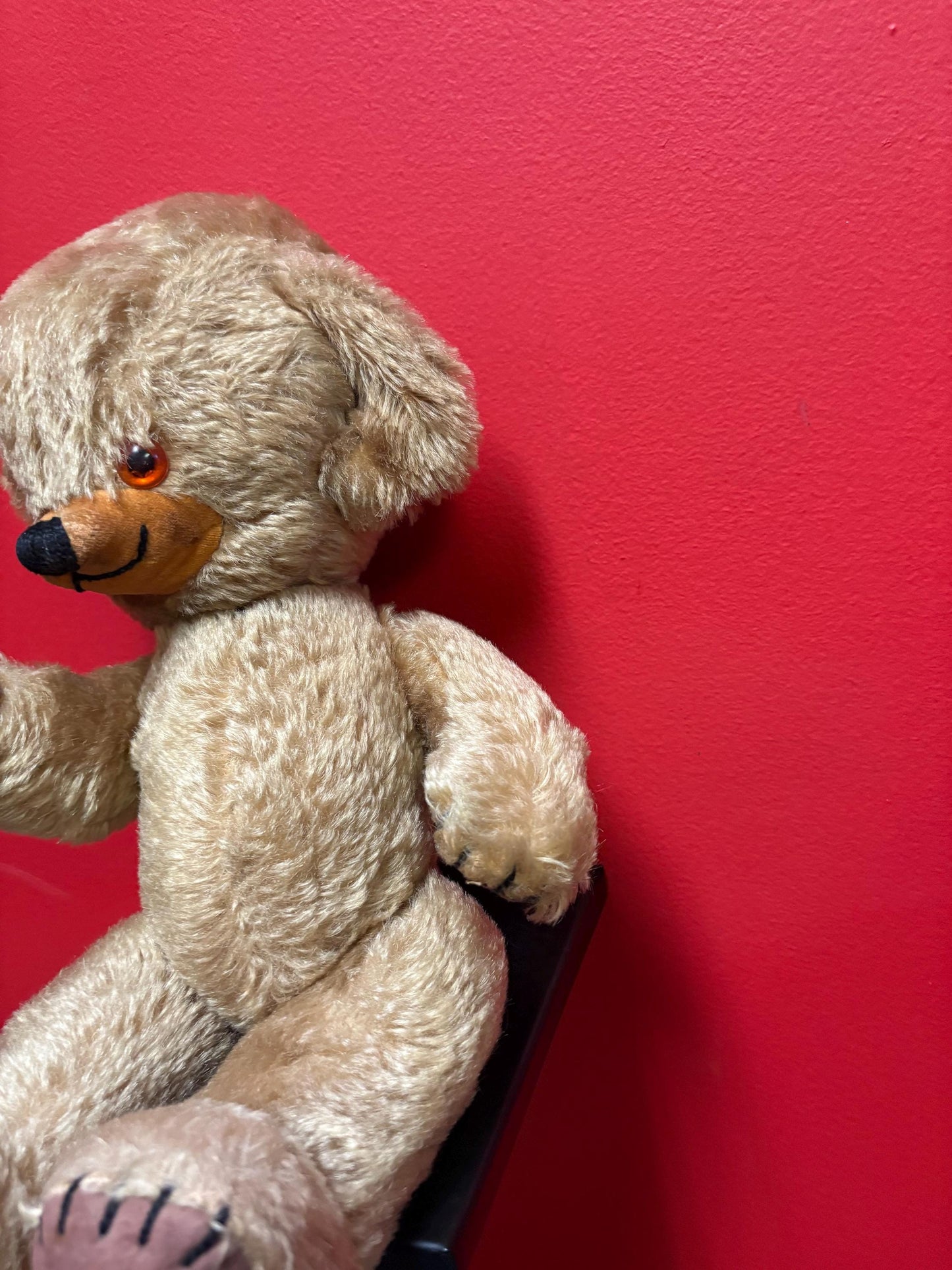 Beautiful antique Merry thought English teddy bear in great condition approximately 18 inches long wow great value and great gift