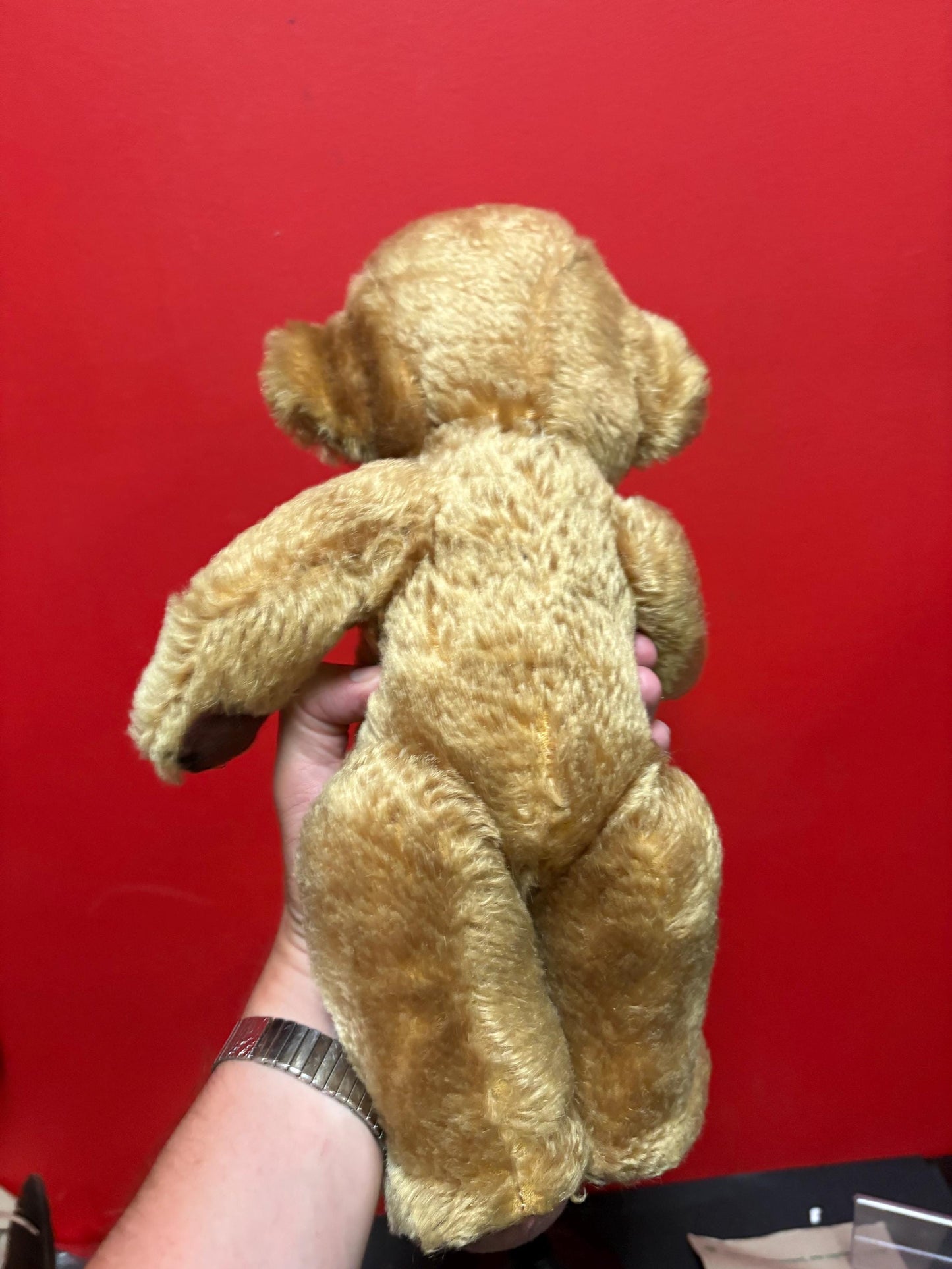 Beautiful antique Merry thought English teddy bear in great condition approximately 18 inches long wow great value and great gift