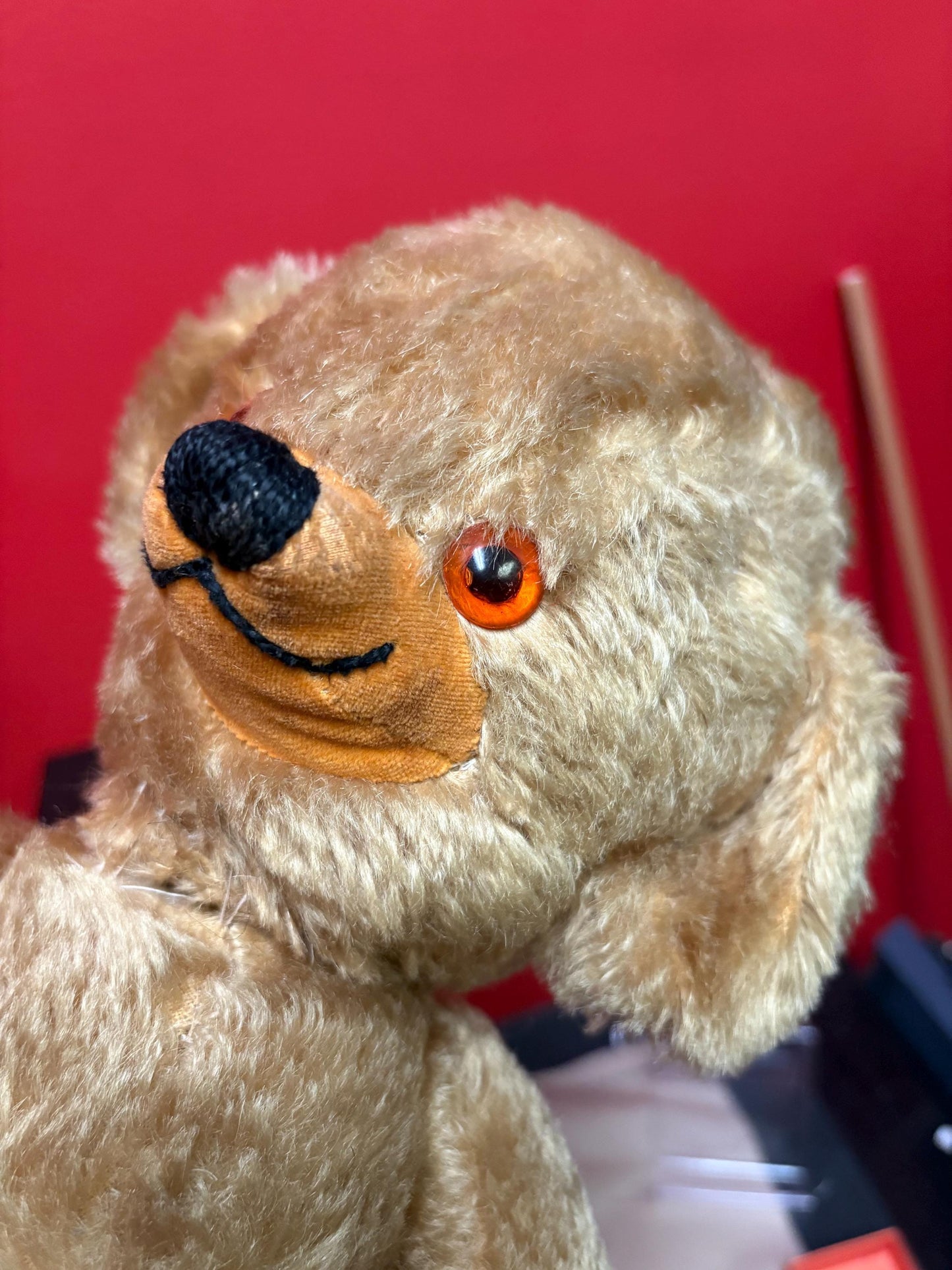Beautiful antique Merry thought English teddy bear in great condition approximately 18 inches long wow great value and great gift