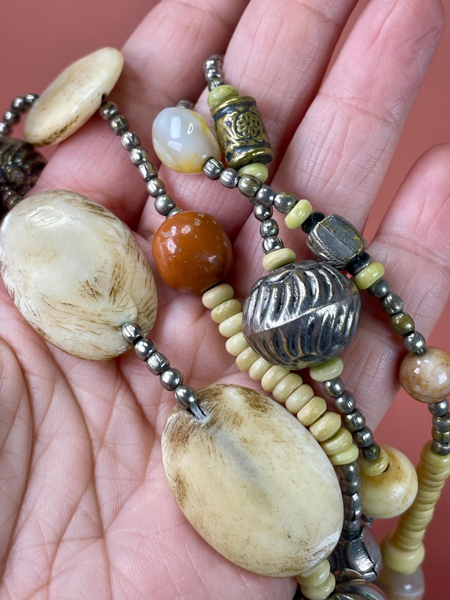 Approx 32 inch beaded necklace great gift