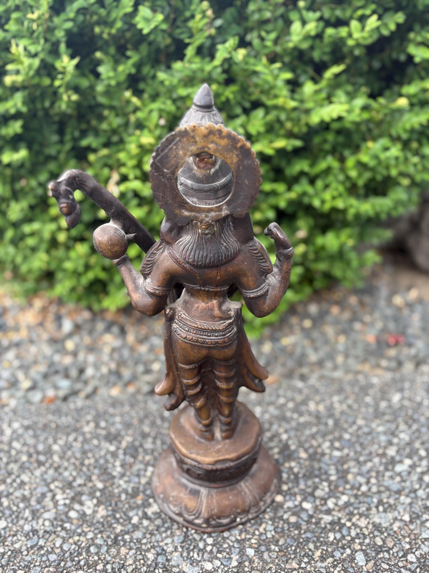 Stunning 19th century Southeast Asian SARASWATI Statue - Wonderful patina - 19 inches tall - great detail perfect gift - RS