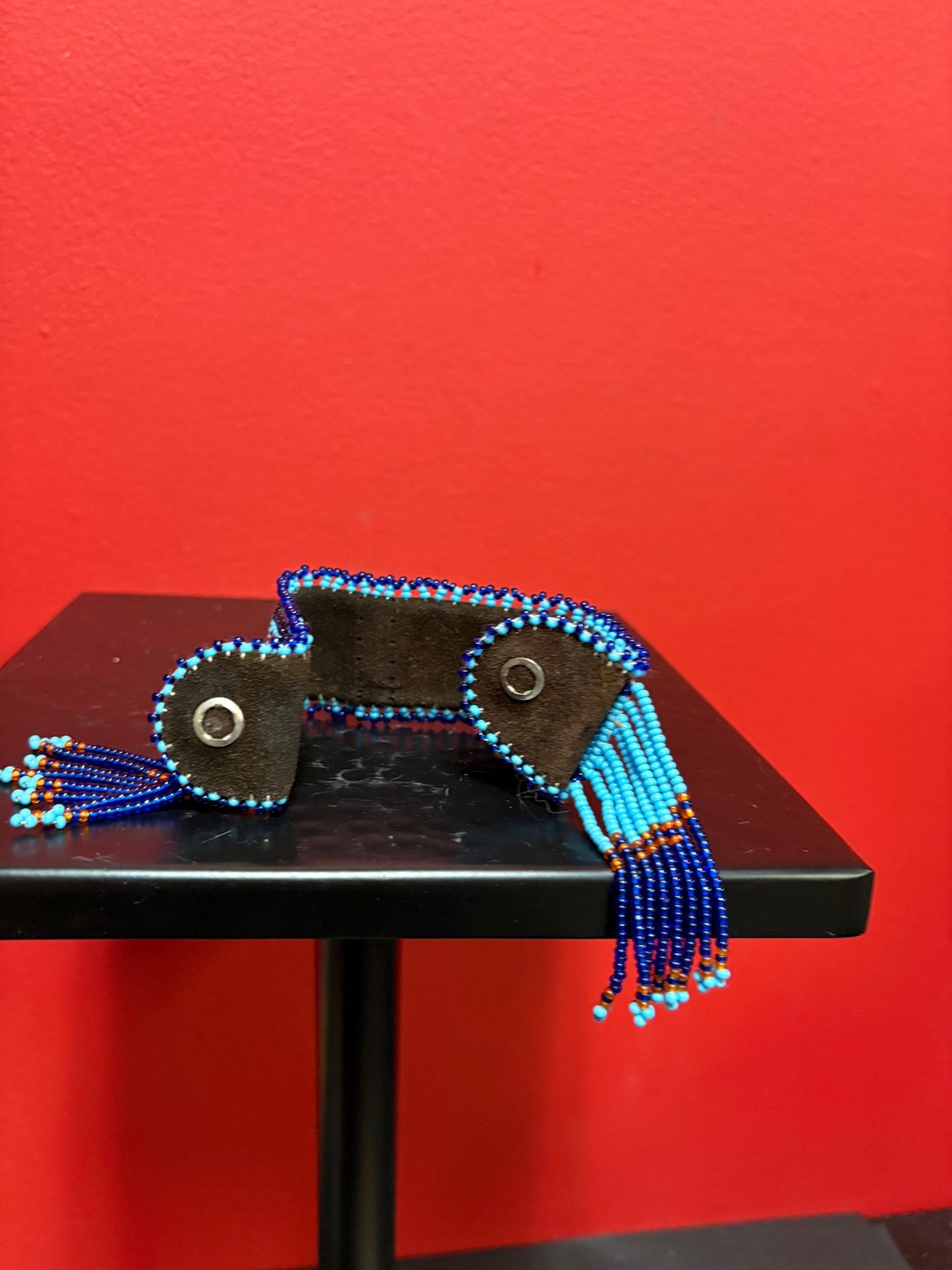 Lovely indigenous first nations beaded 7 inch bracelet  great condition and detail ready to wear- perfect gift