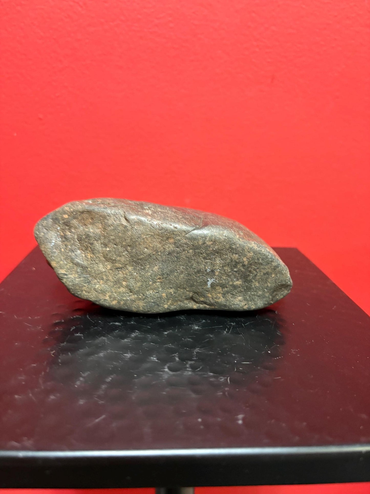 Beautiful 5 inch tall  indigenous first nations, British Columbian old old old plummet stone tool  wonderful patina   unique shape