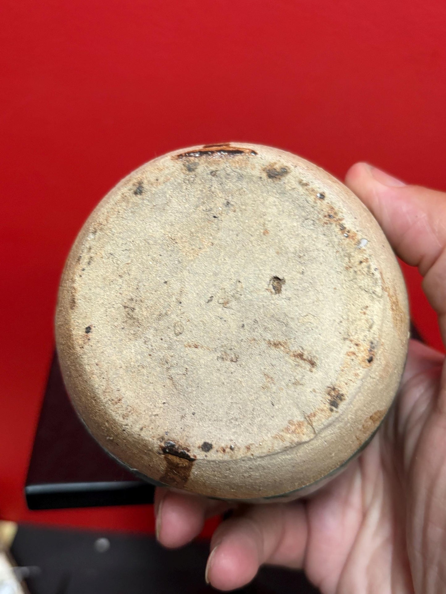 Early ancient Chinese pot with amazing glaze - 4 inches tall good antique condition. See photos.