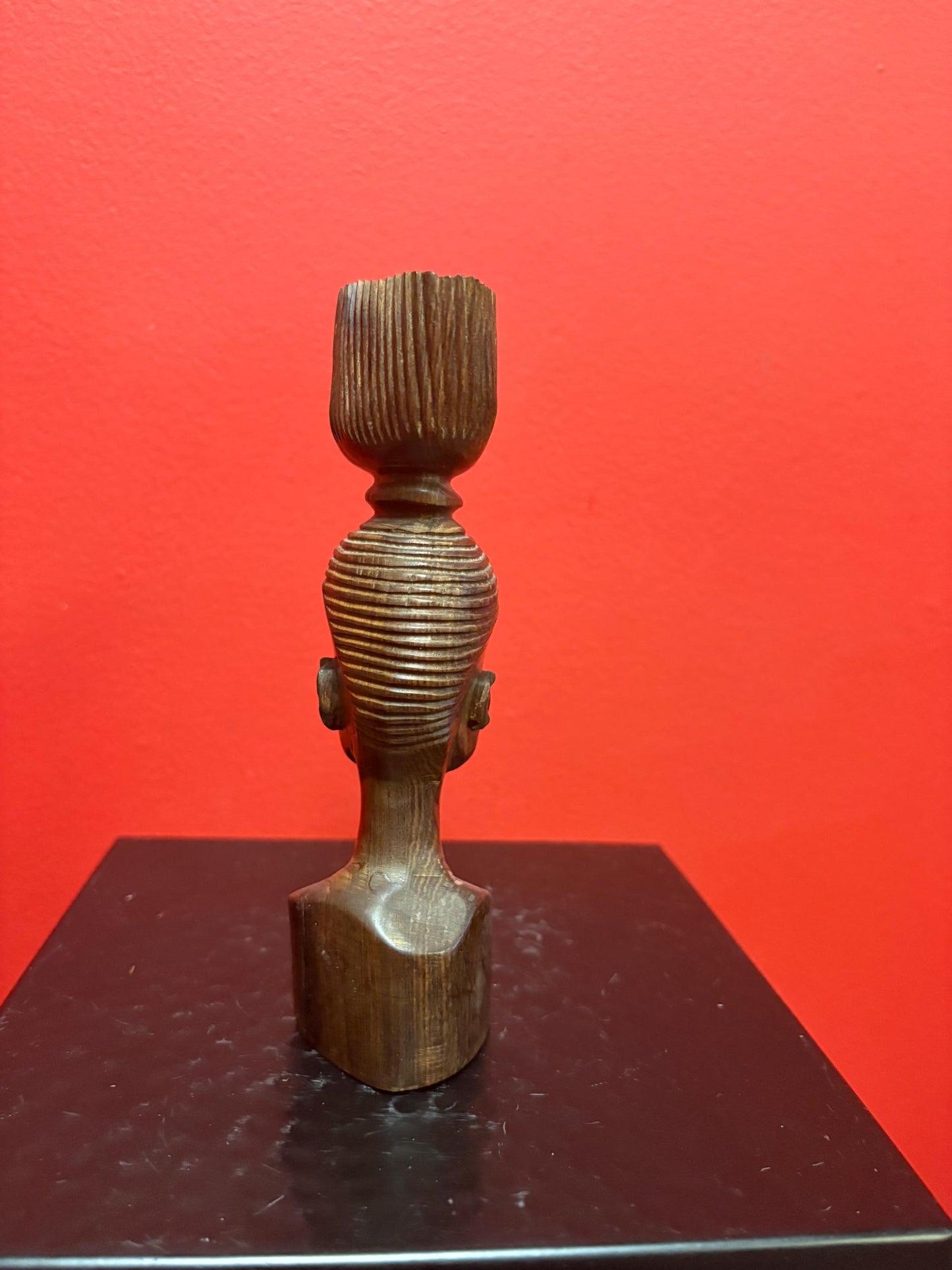 Beautiful ironwood African statue of a man heavy and nice quality 6 inches high