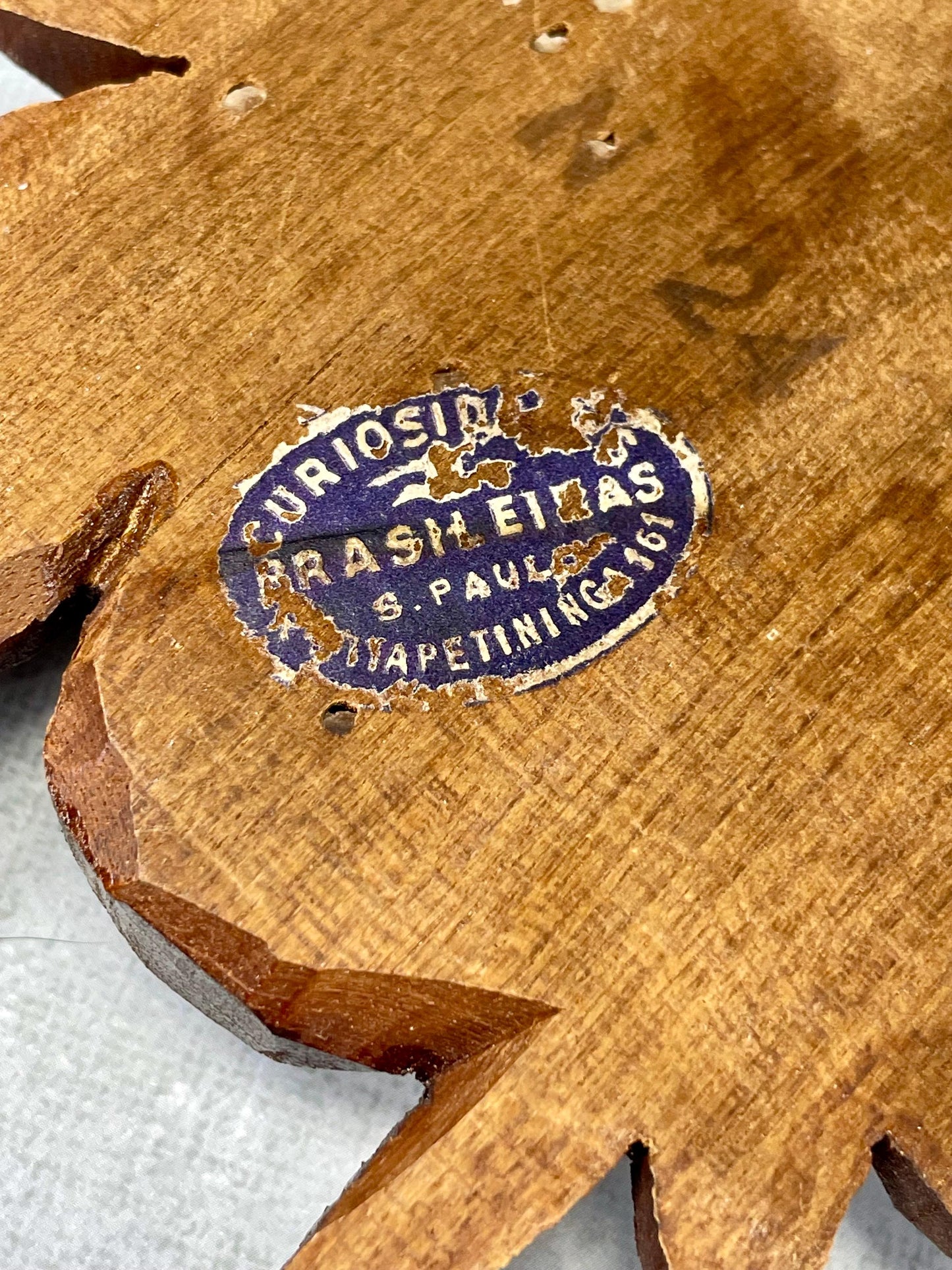 Handcarved Wooden Plque of Native Chief