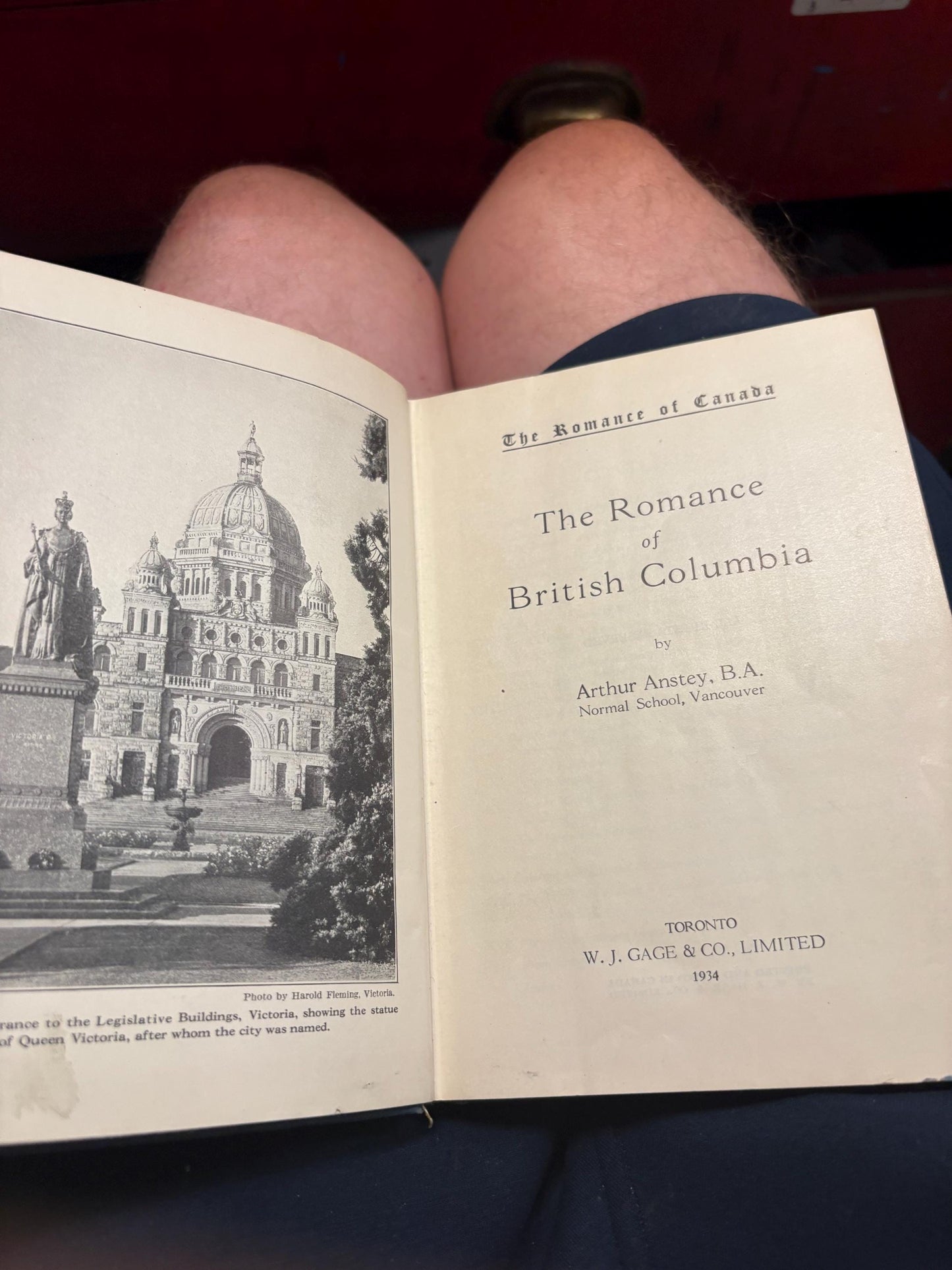 Fabulous book entitled the romance of British Columbia 1934 decent condition. See photos. 216 pages amazing gift