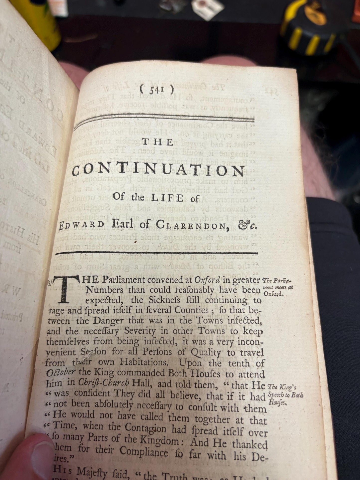 Beautiful late 17th century copy of life of CLARENDON covers detached great display