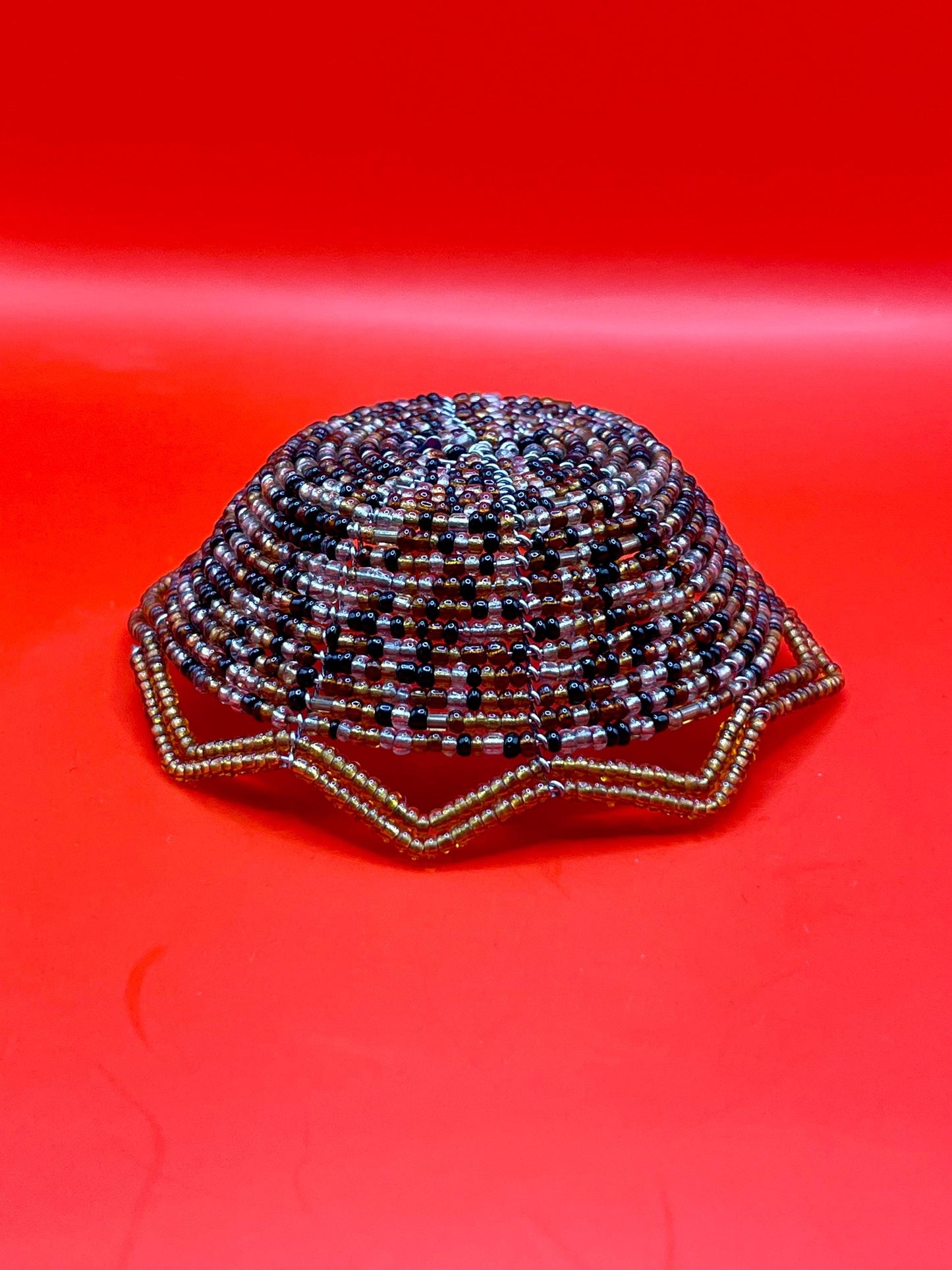 Native First Nations Beaded Basket