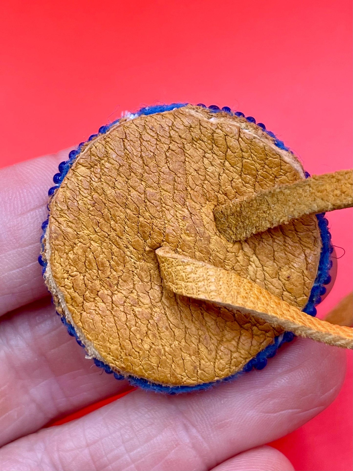 Handcrafted Indigenous First Nations Beaded Button