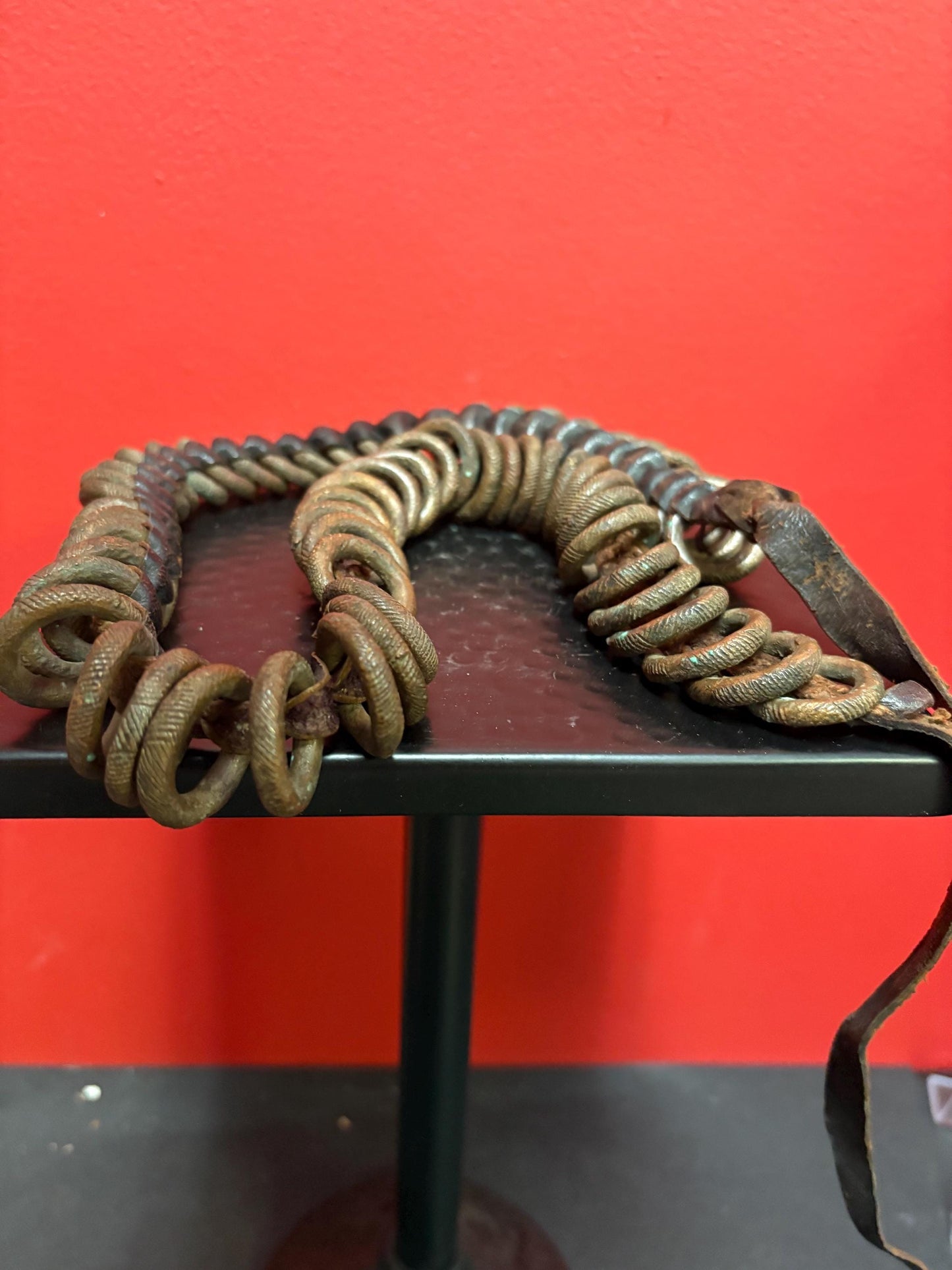 Antique authentic African Nigerian Yoruba queens money belt amazing Patina rare find approximately 43 inches long