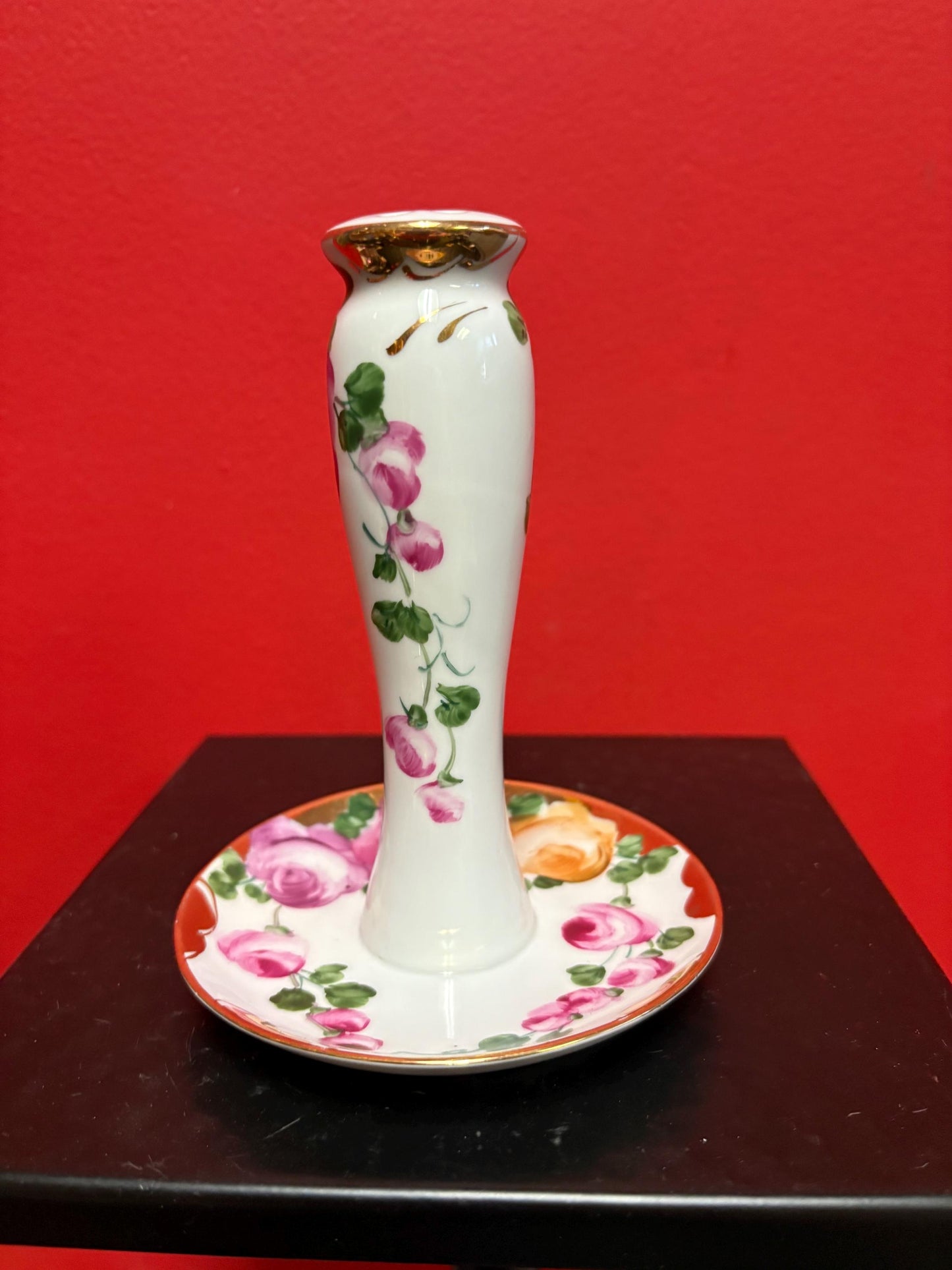 Beautiful Limoge hat pin holder 6 inches tall in perfect condition